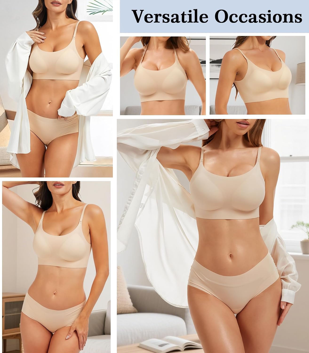 BOUFOR Seamless Low Back Convertible Bralette — image 6
