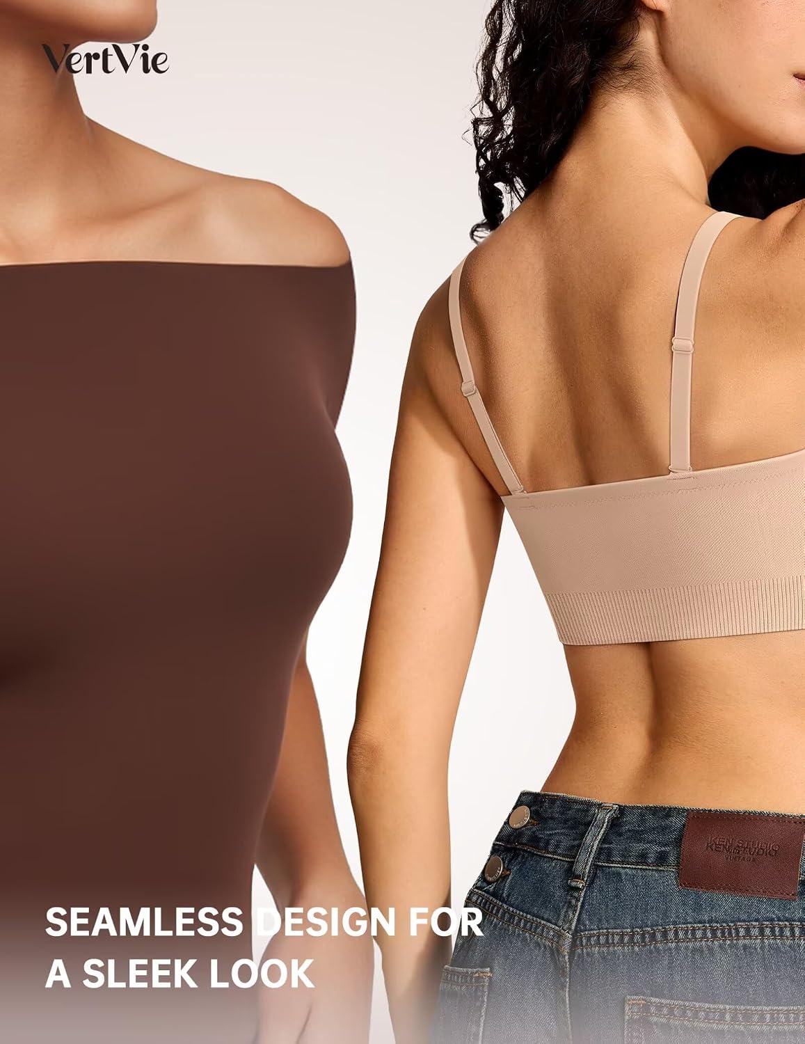 Vertvie Seamless Strapless Push Up Bandeau Bra — image 7