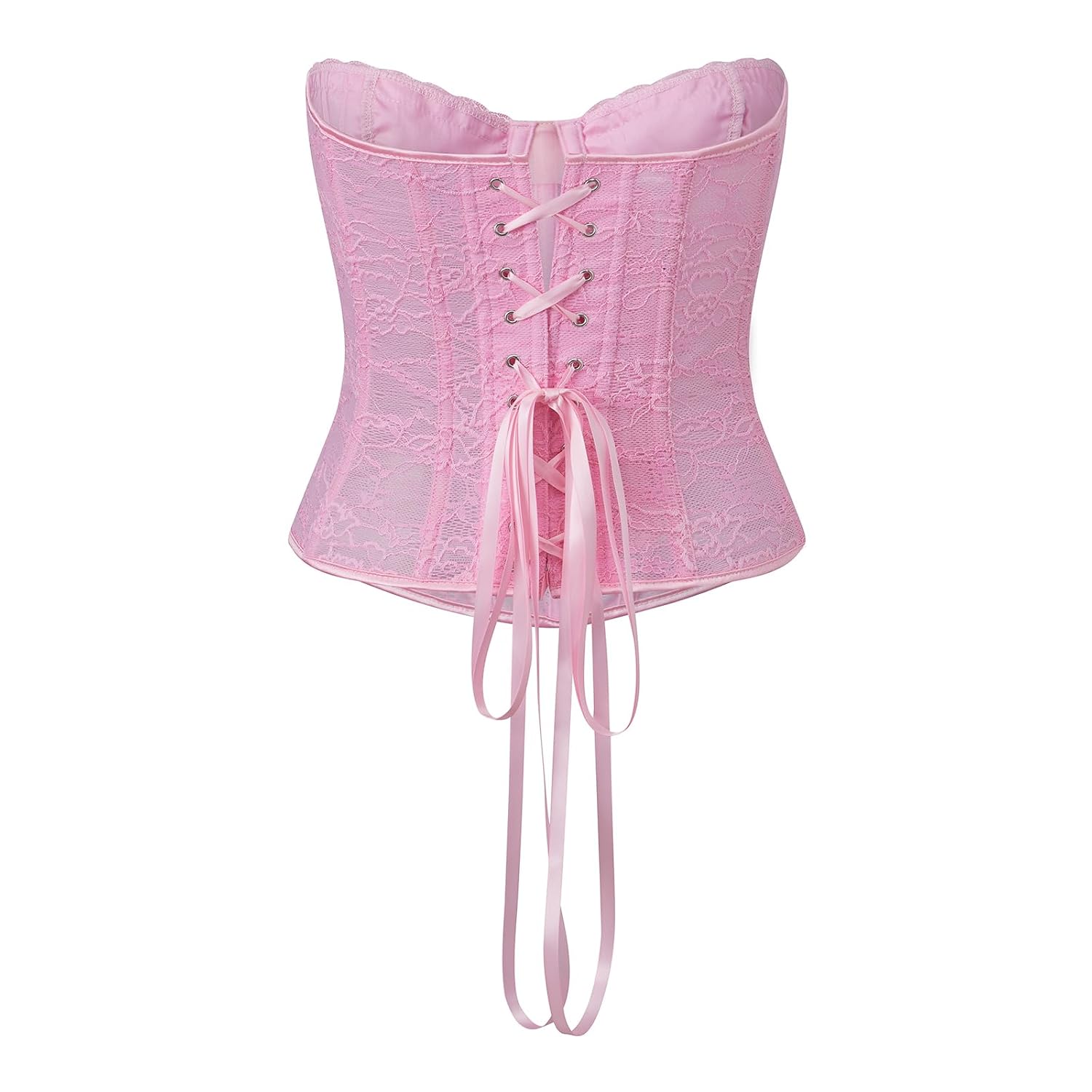 Faretumiya Women's Floral Lace Overbust Corset Top — image 6