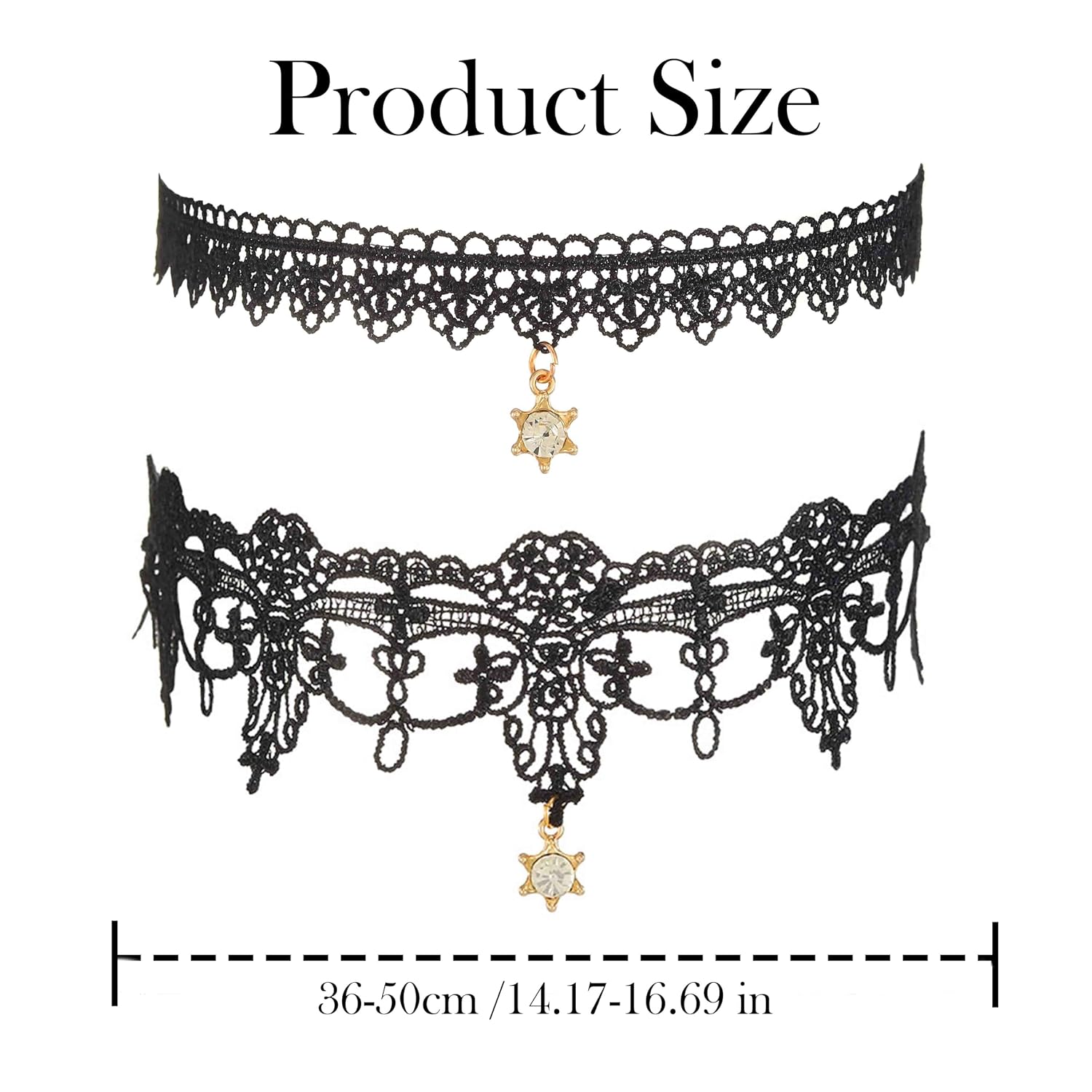EVAZEN Lace Rhinestone Bridal Garter Set (2 pcs) — image 4