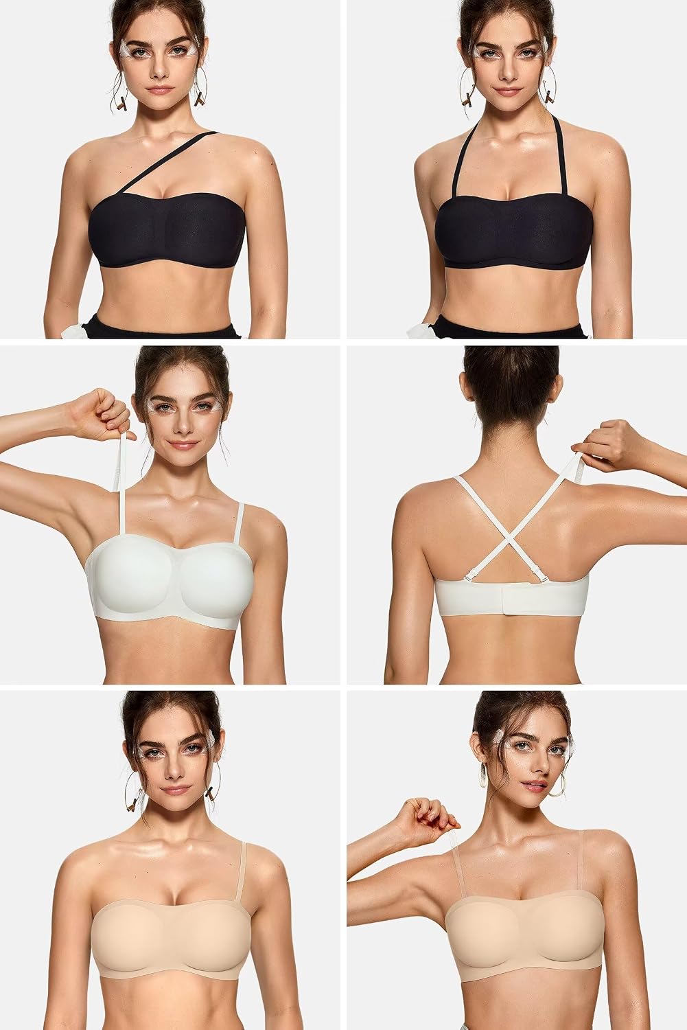 Vertvie Strapless Jelly Push Up Seamless Bra — image 4
