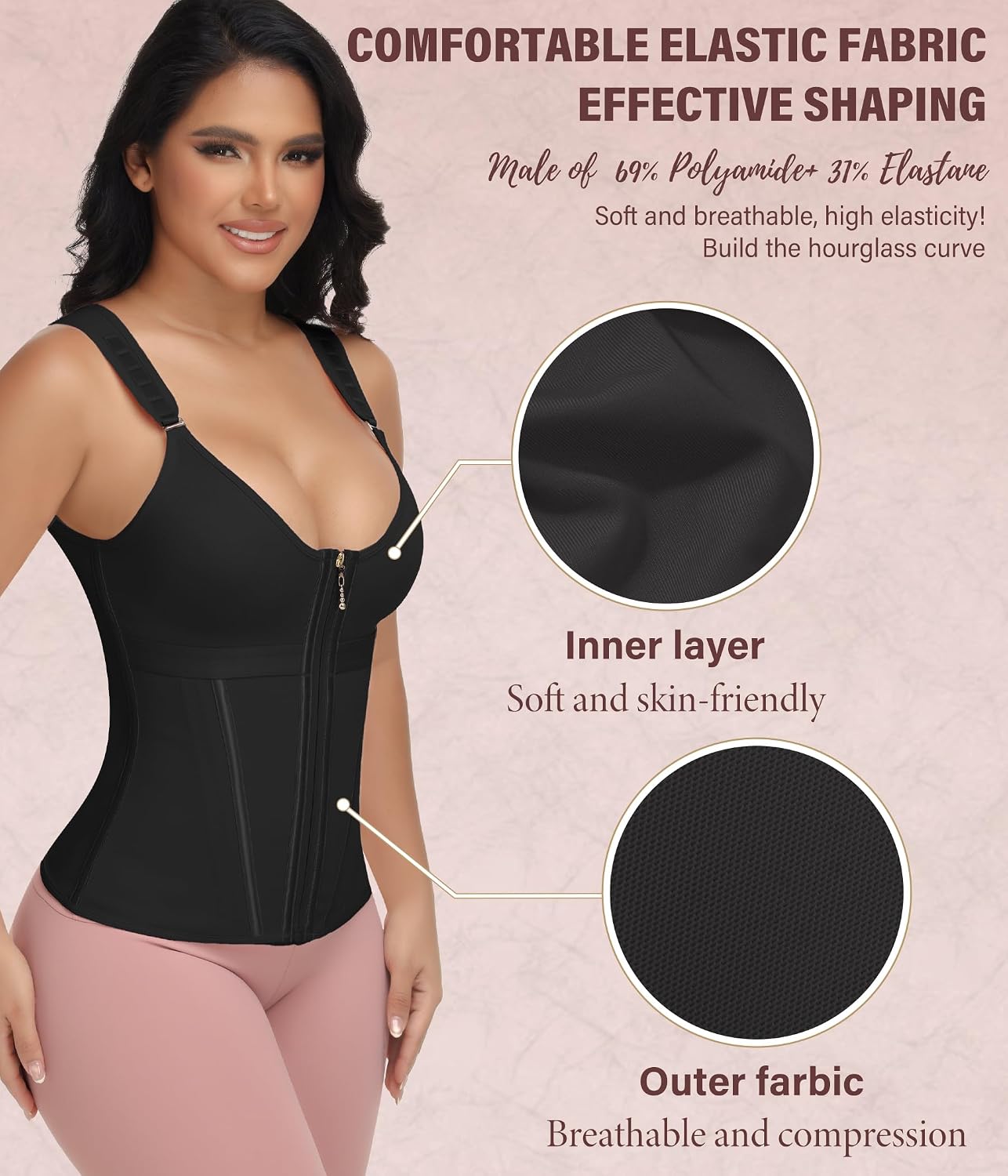 Figninget Waist Trainer Corset with 17 Bones — image 5