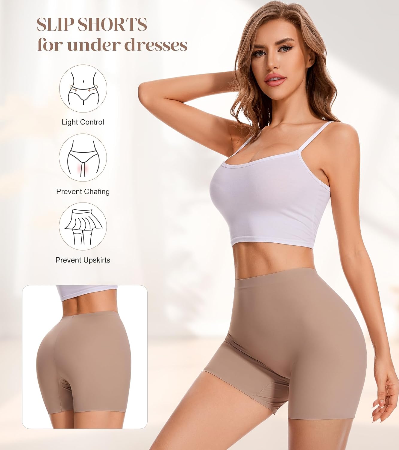 Chicfeelin Seamless Shaping Boyshorts for Women — image 2