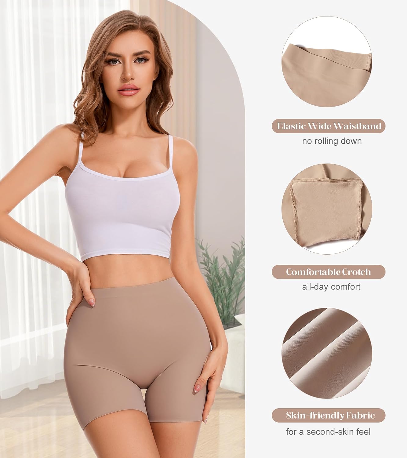 Chicfeelin Seamless Shaping Boyshorts for Women — image 3