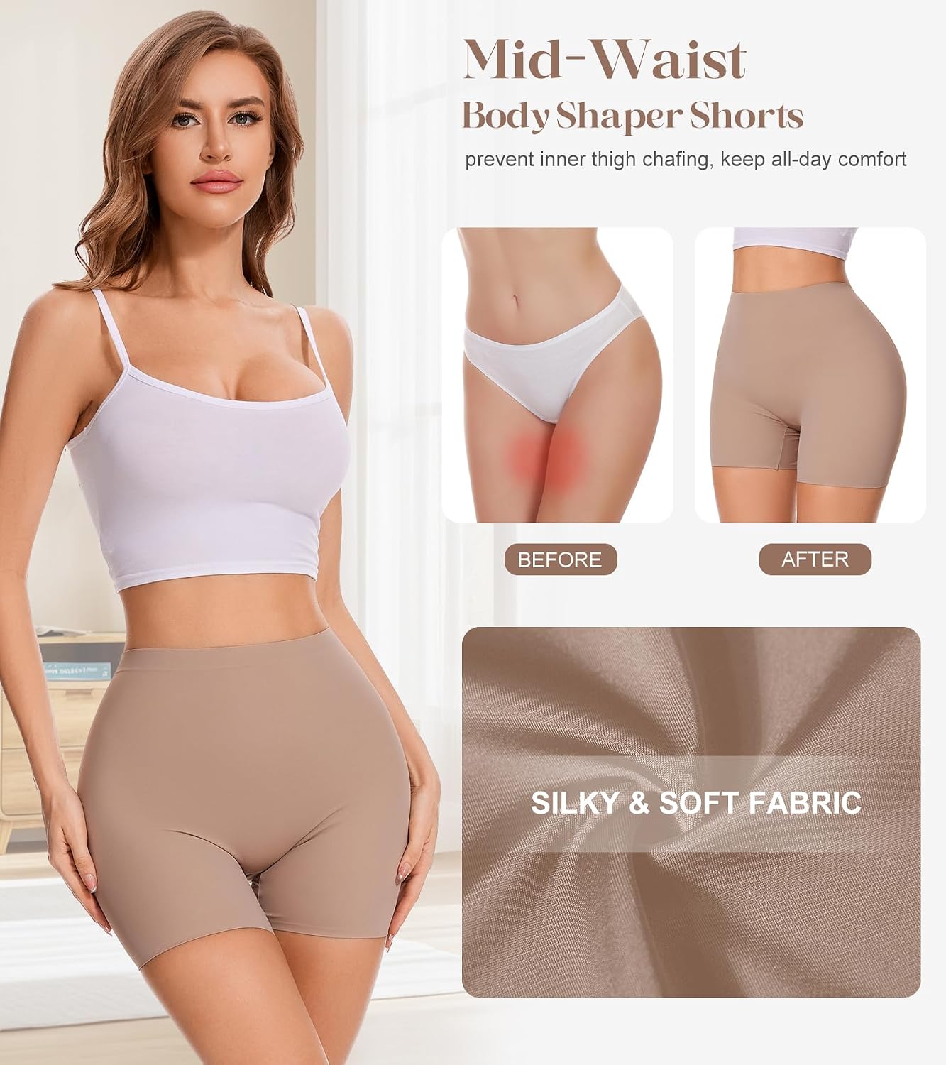 Chicfeelin Seamless Shaping Boyshorts for Women — image 5