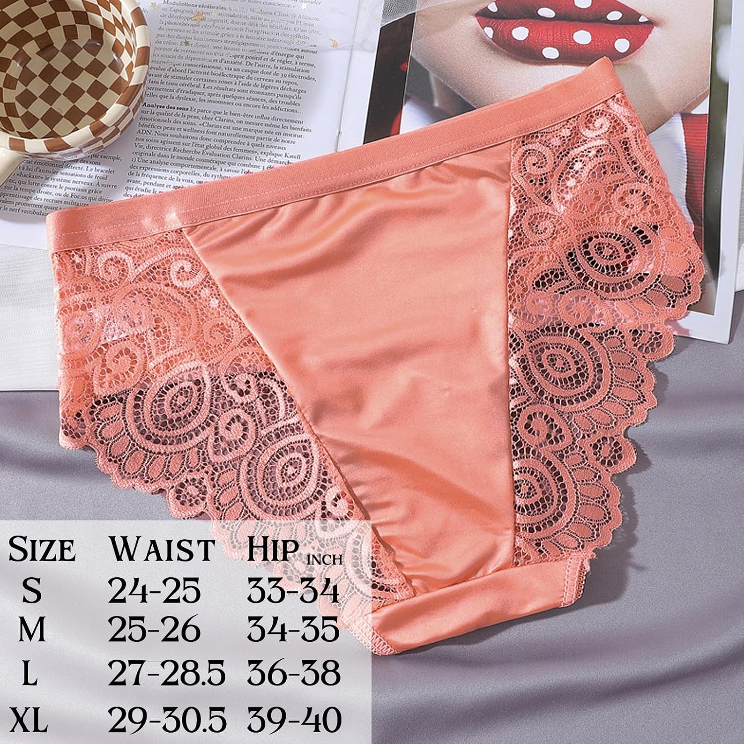 Kingfung Lace Hipster Bikini Panties for Women — image 5