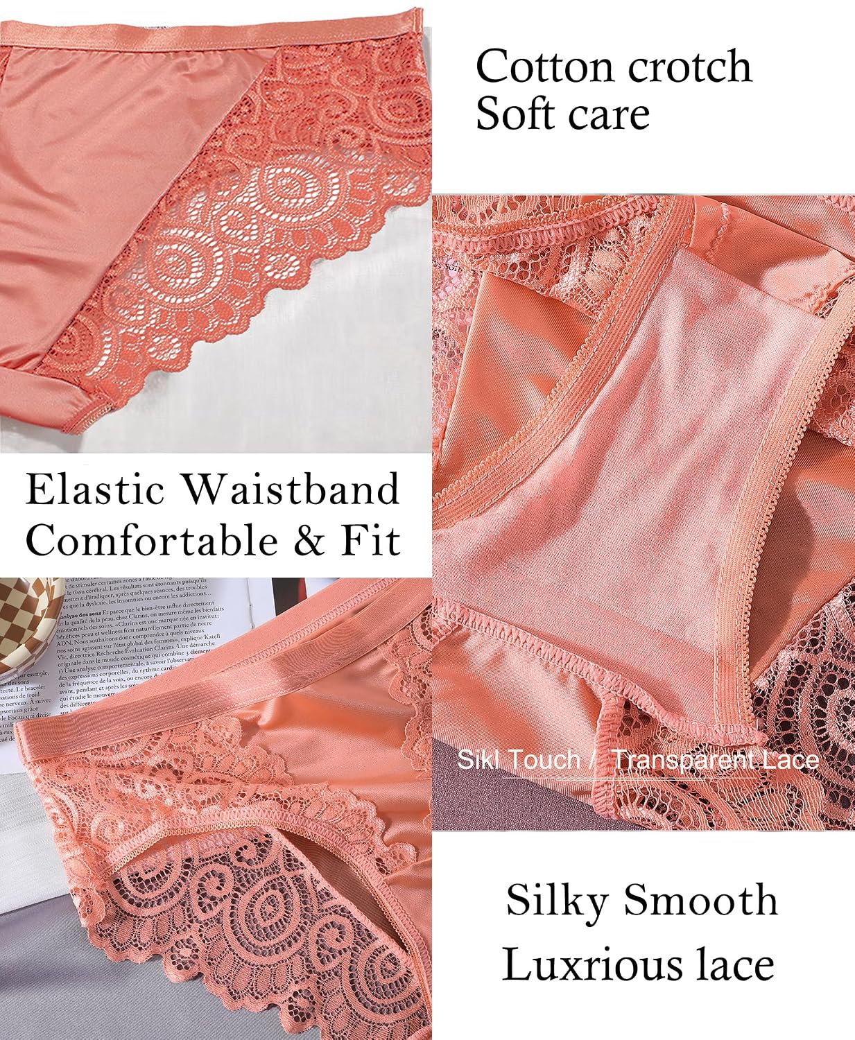 Kingfung Lace Hipster Bikini Panties for Women — image 6