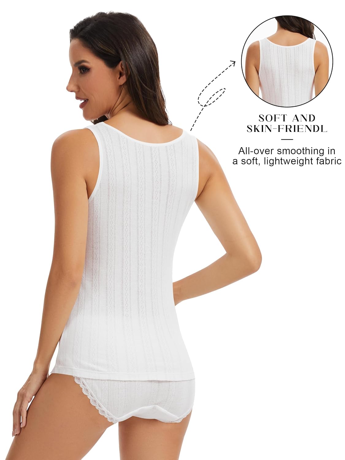 Codida Women's Lace-Trim Cami Undershirt — image 4