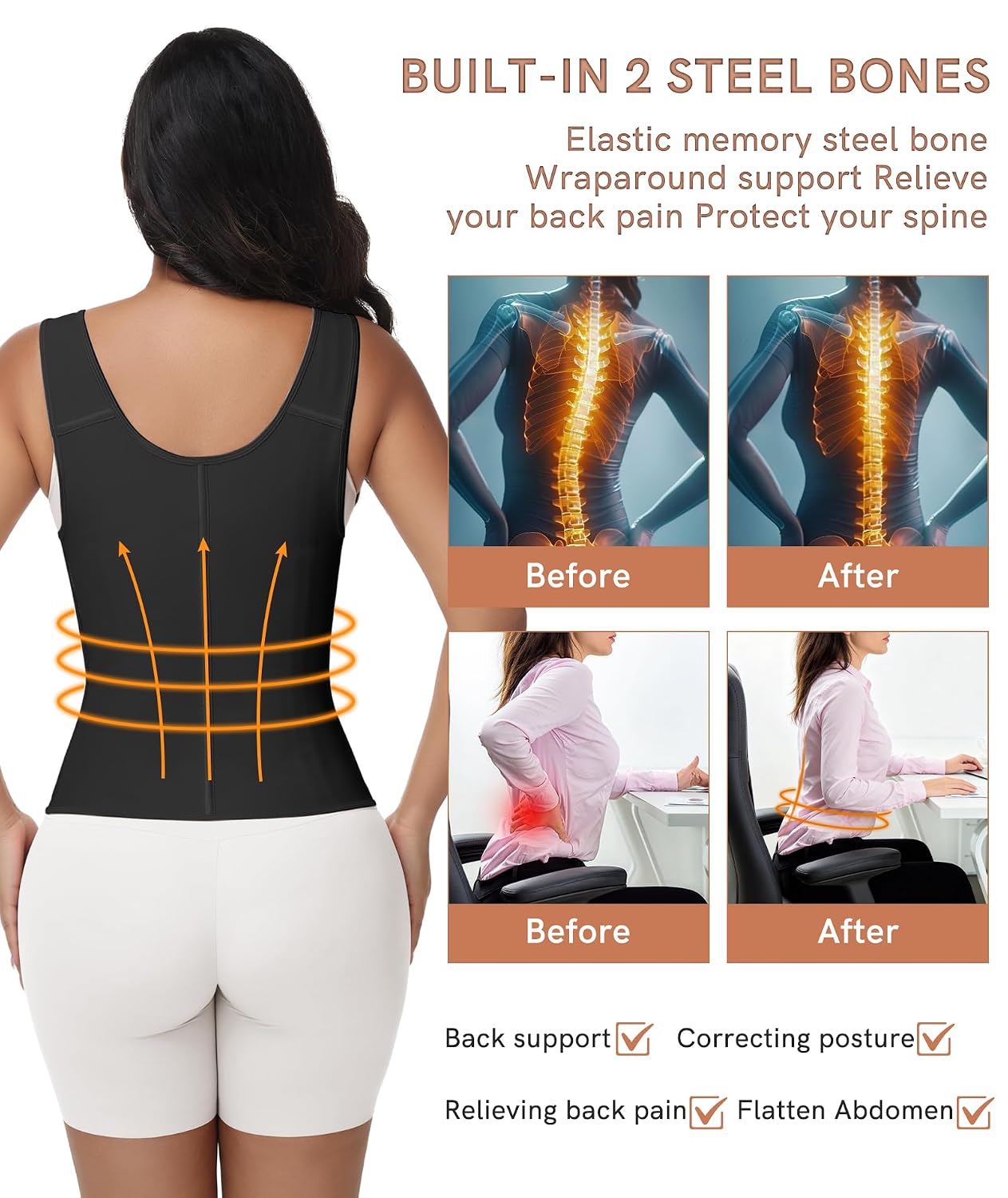 Figninget Waist Trainer Corset for Women — image 3