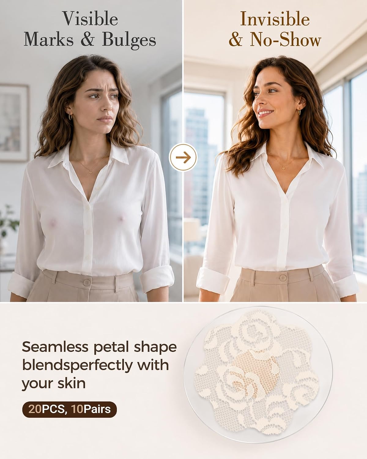 SHINTRENOVE Reusable Lace Nipple Covers — image 3