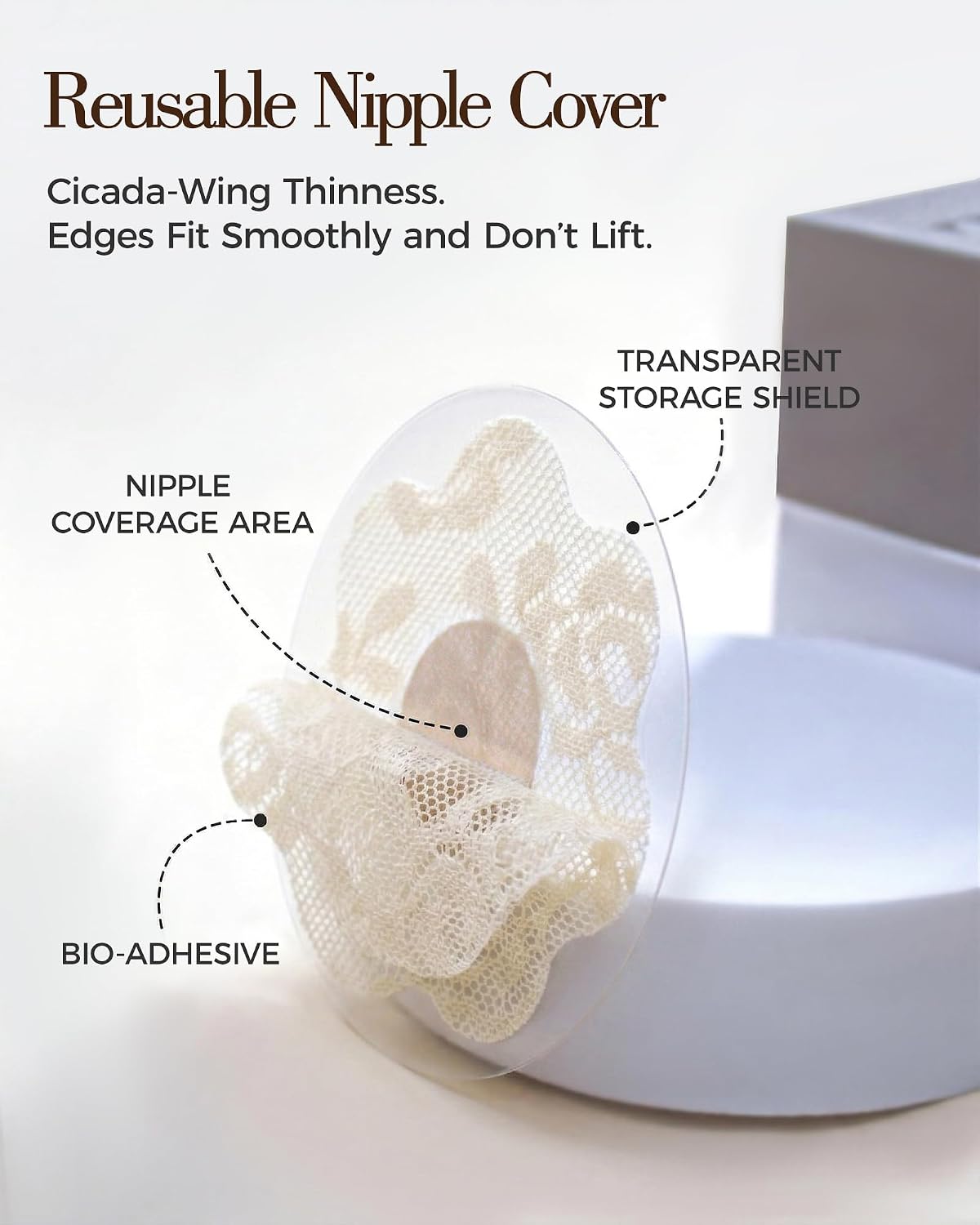 SHINTRENOVE Reusable Lace Nipple Covers — image 6