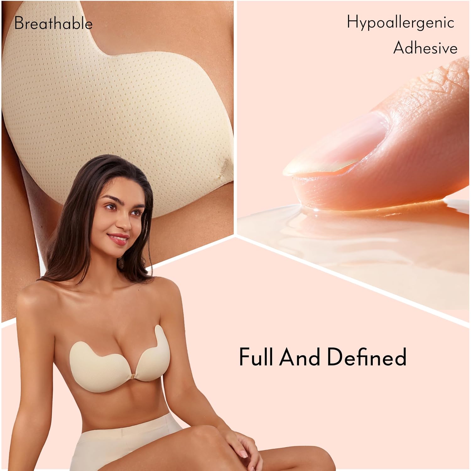 Rosefly Reusable Sticky Push Up Bra — image 3