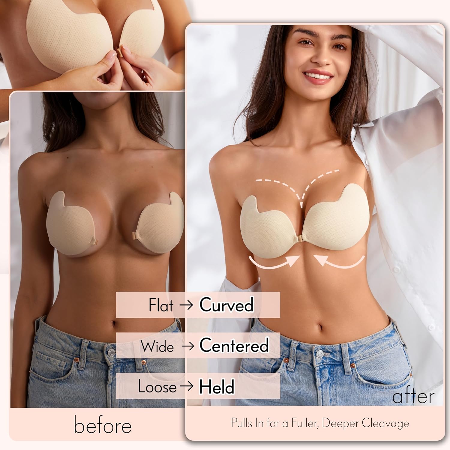 Rosefly Reusable Sticky Push Up Bra — image 4