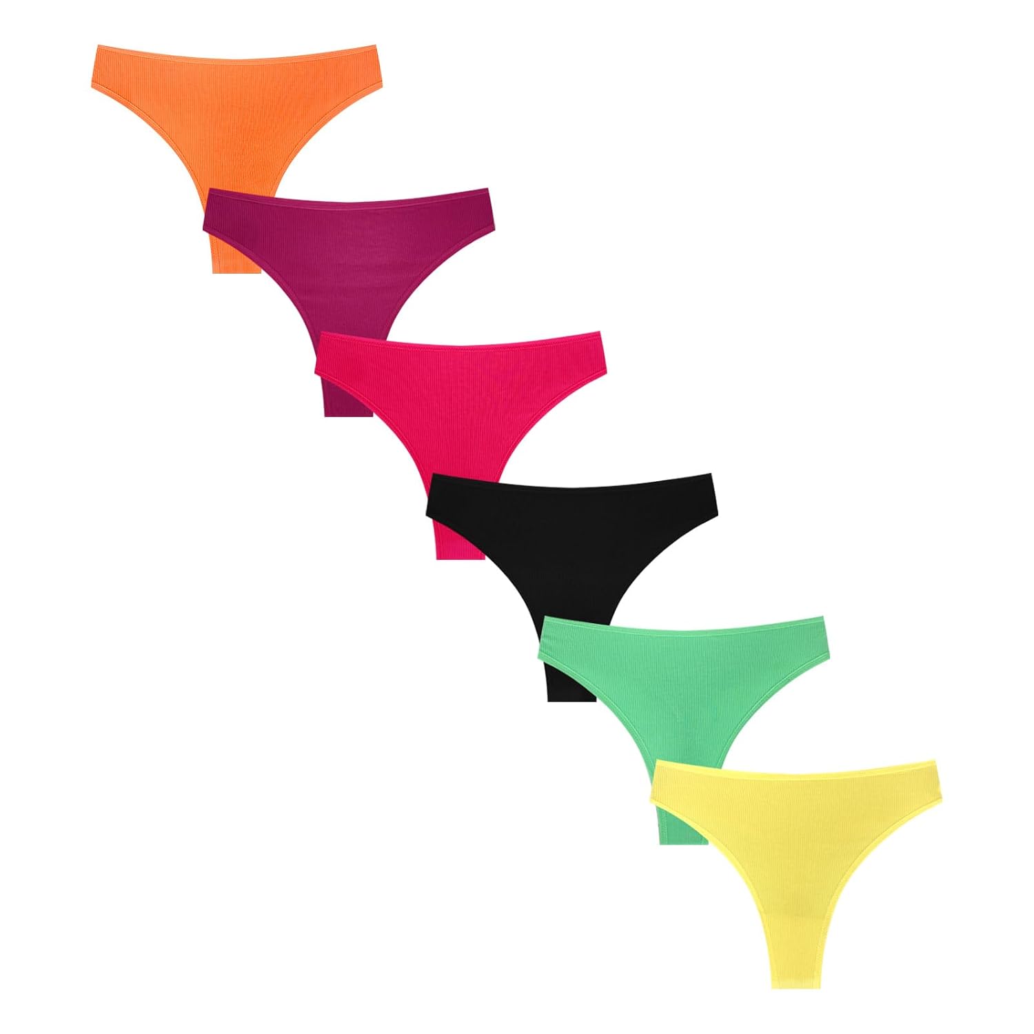 MINFOYUN Women's Cotton Thong Underwear 6-Pack — image 3