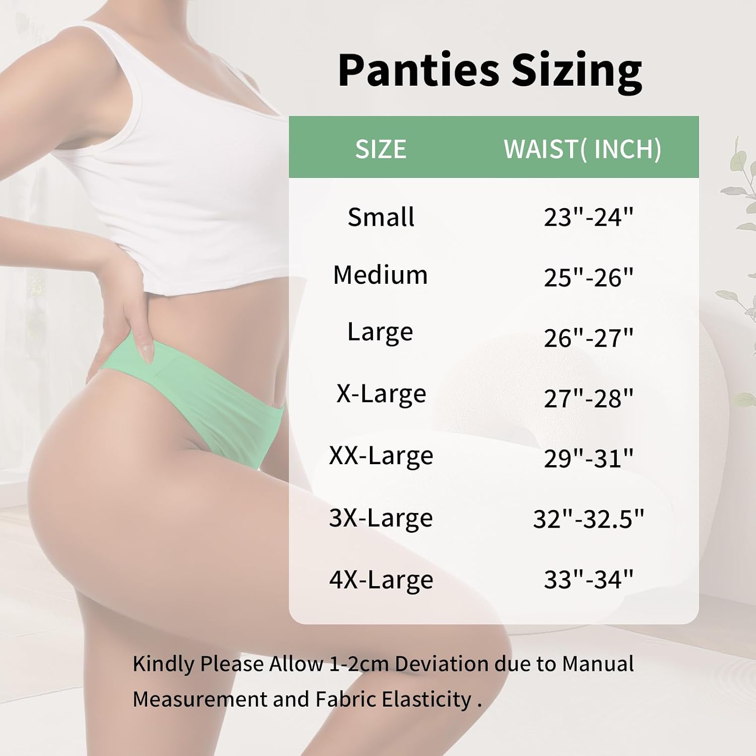 MINFOYUN Women's Cotton Thong Underwear 6-Pack — image 7