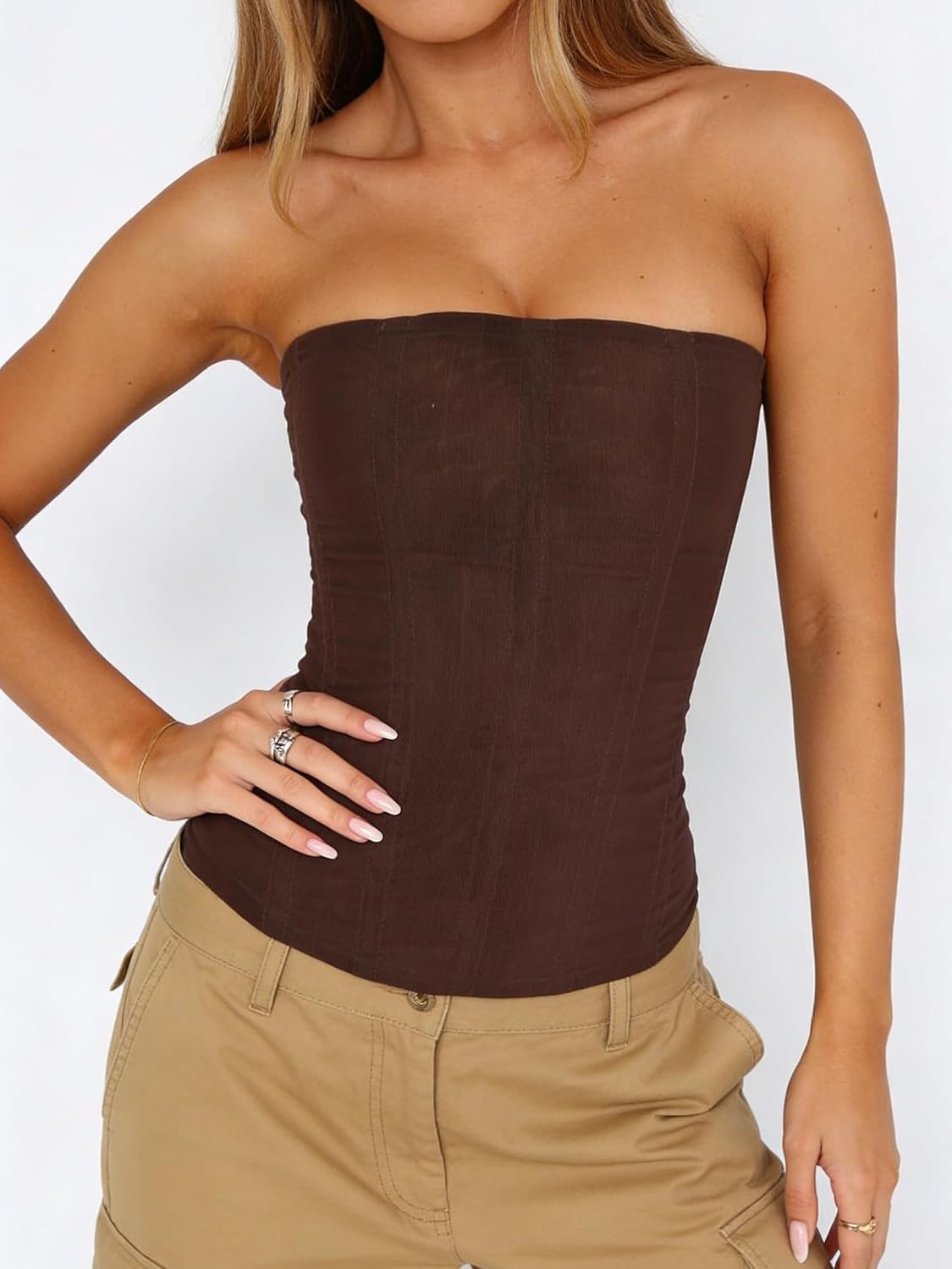 NUFIWI Mesh Strapless Overbust Corset — image 7