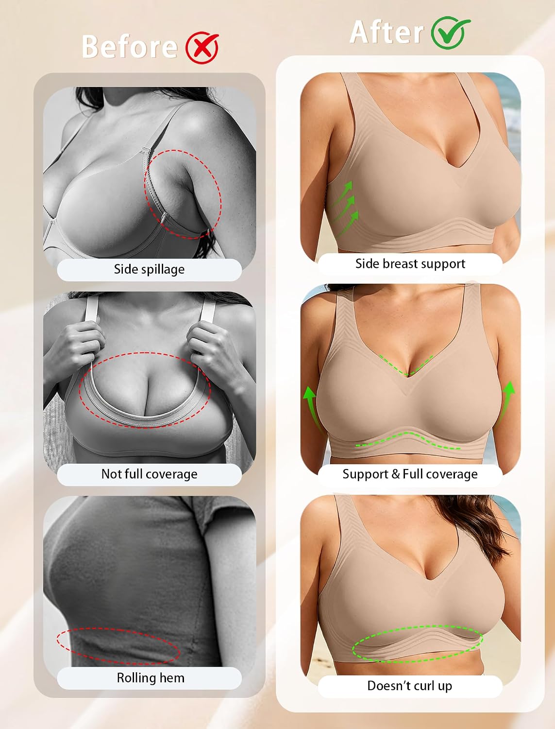 Soft Intention Jelly Wireless Seamless Push Up Bra — image 5