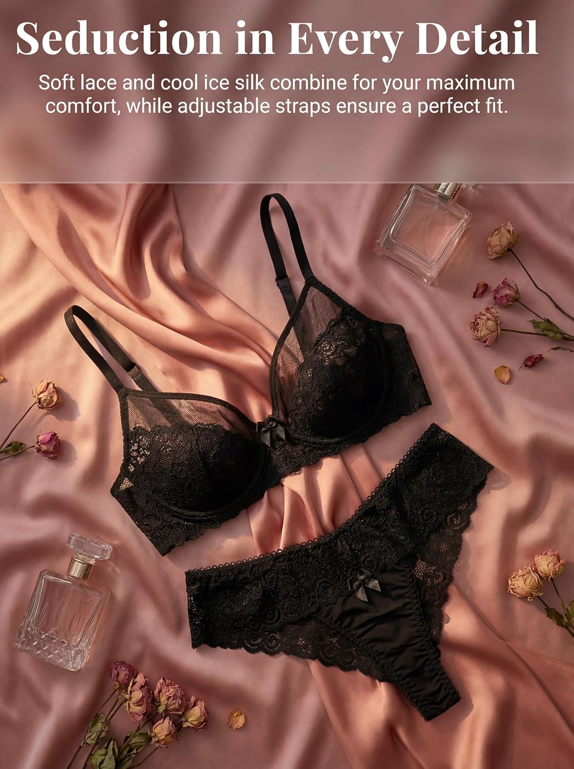 Nelibei Lace 2-Piece Bra and Panty Set — image 2