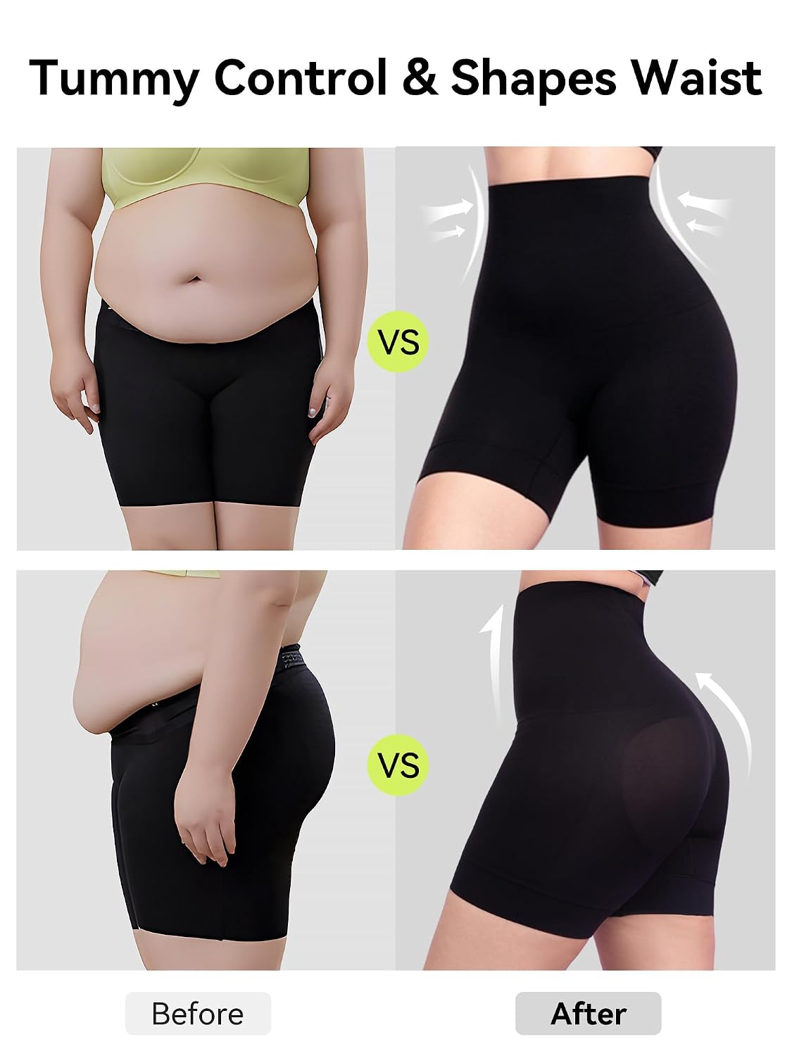 KAKAPEOPLE 2-Pack High Waist Tummy Control Shapewear Shorts — image 2