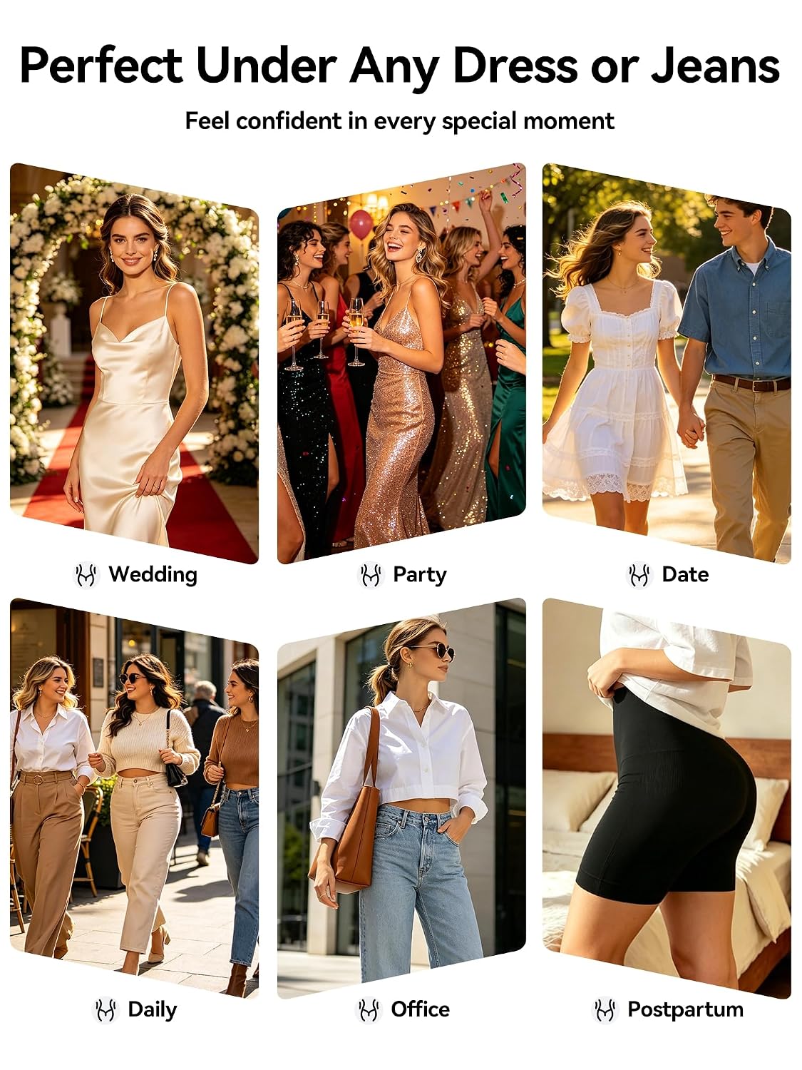 KAKAPEOPLE 2-Pack High Waist Tummy Control Shapewear Shorts — image 6