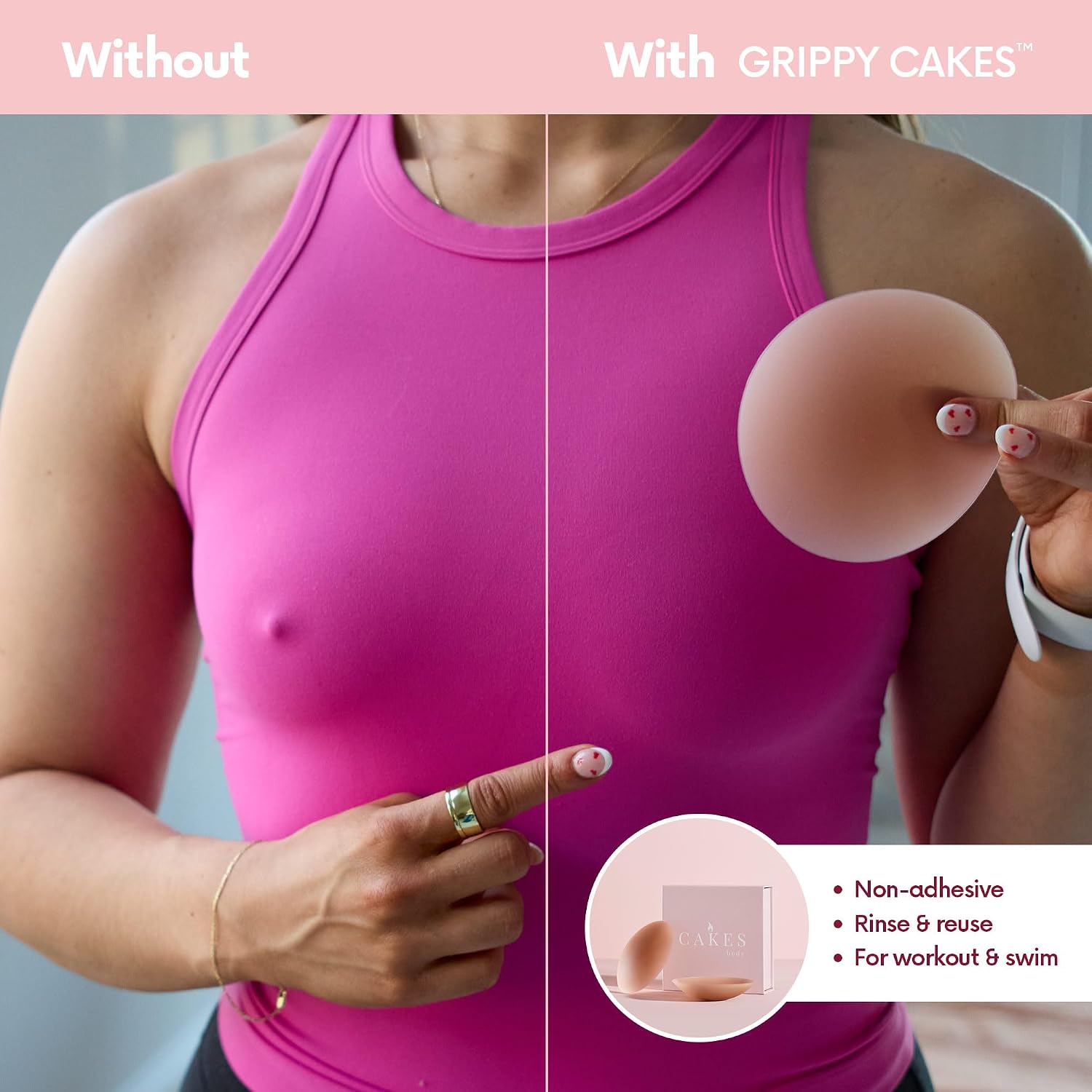 CAKES Body Non-Adhesive Silicone Nipple Covers — image 5