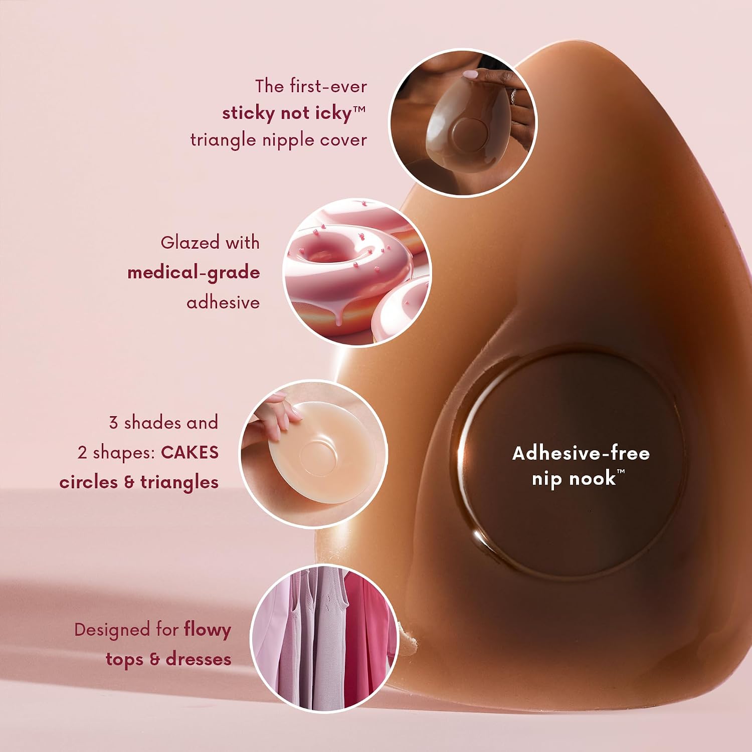 CAKES Body Adhesive-Free Nipple Covers — image 3
