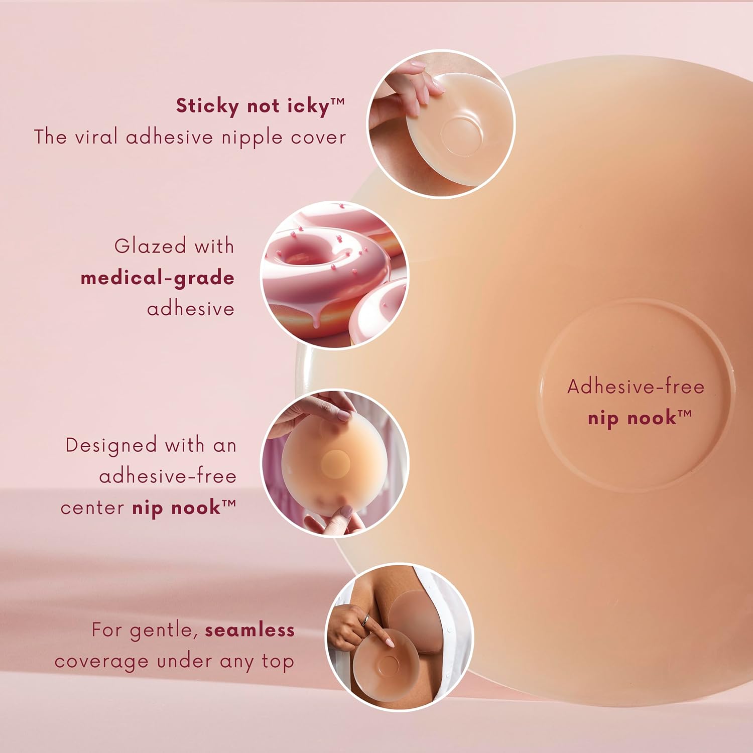 CAKES Body Sticky Circle Nipple Covers — image 3