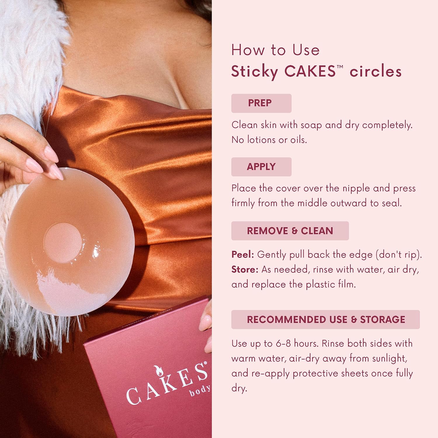 CAKES Body Sticky Circle Nipple Covers — image 6