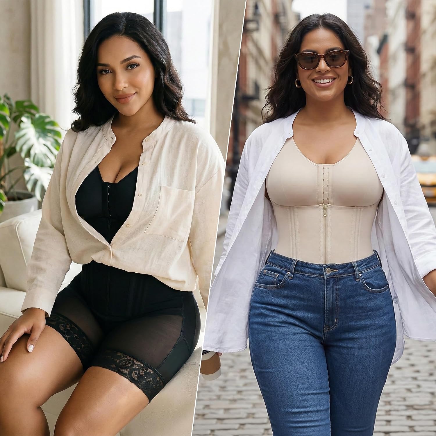 YIANNA Overbust Shapewear Tummy Control Body Shaper — image 7