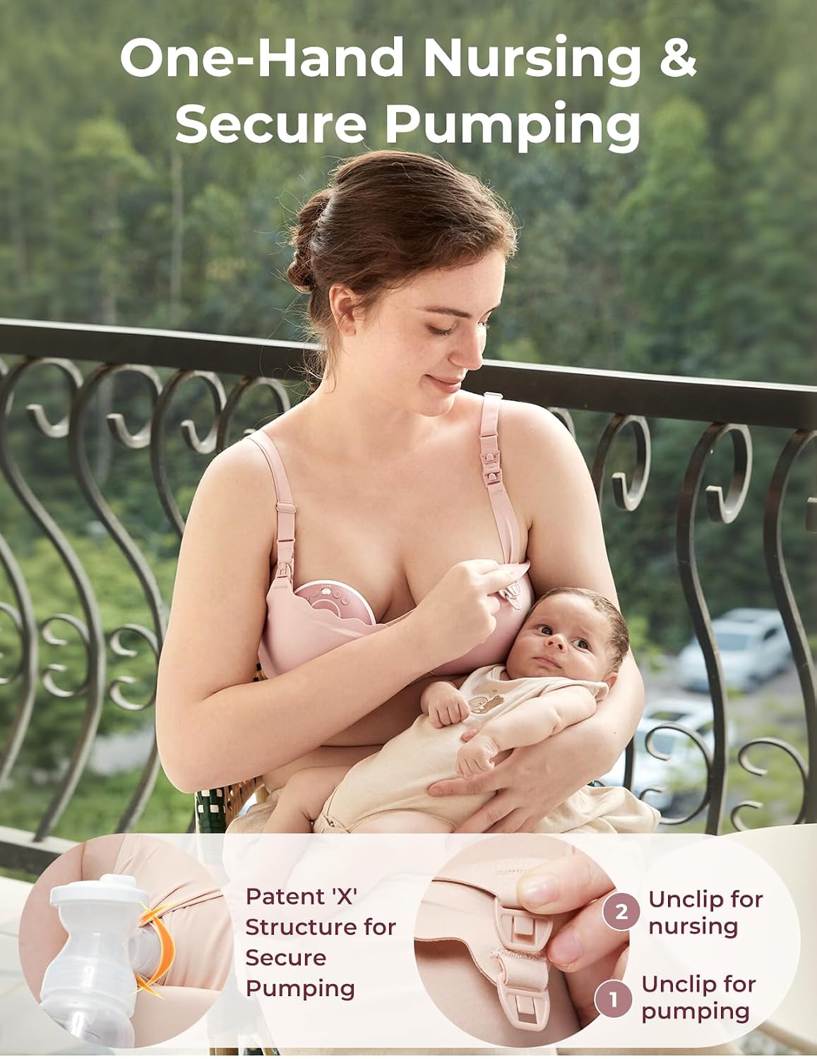 Momcozy 4-in-1 Hands-Free Pumping Bra with Cooling Support — image 3