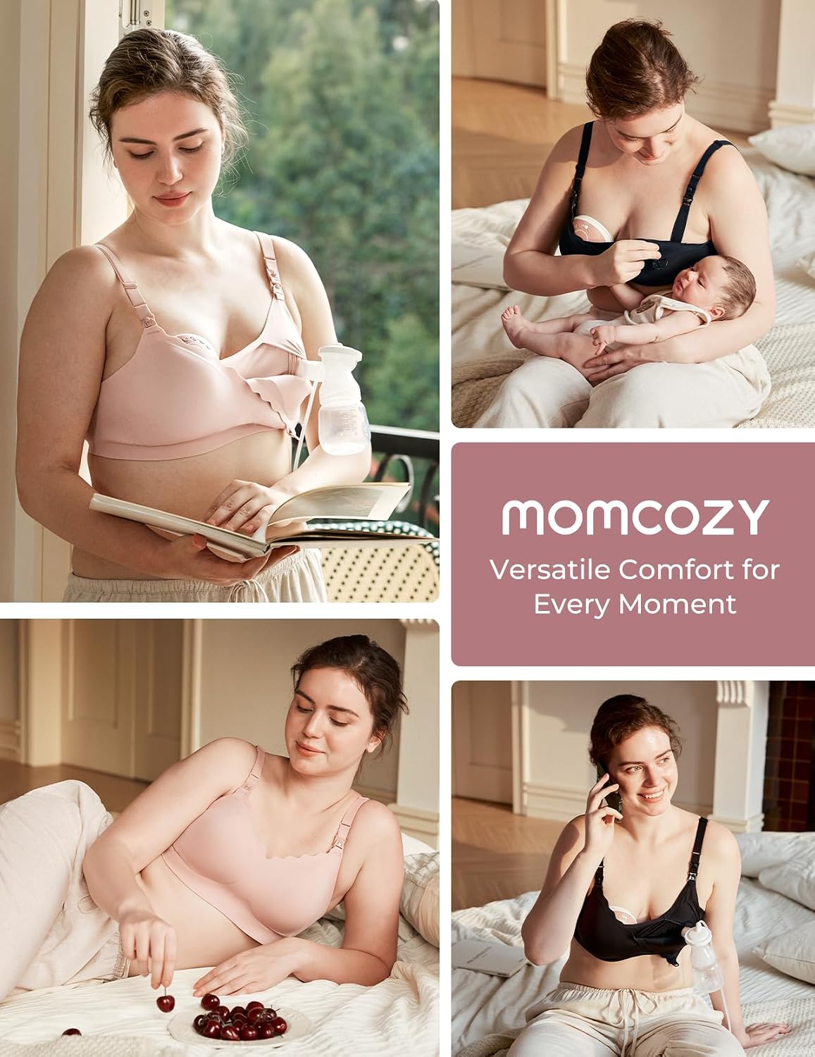 Momcozy 4-in-1 Hands-Free Pumping Bra with Cooling Support — image 8