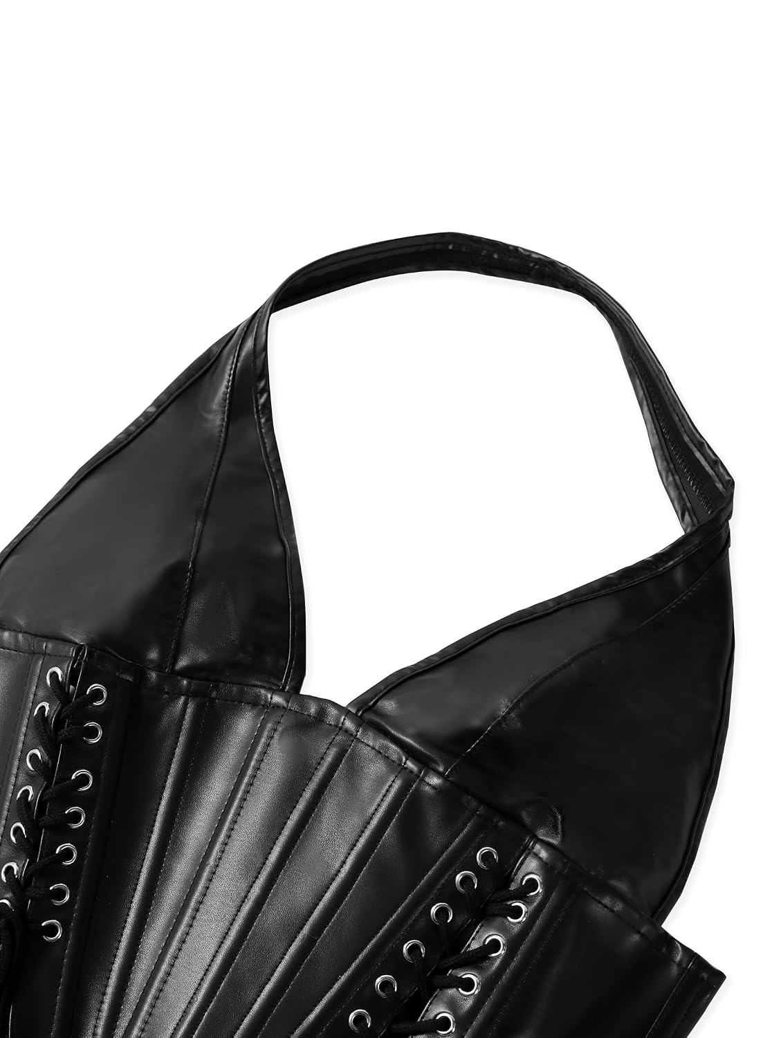 Benfoly Leather Halter Corset Top for Women — image 4