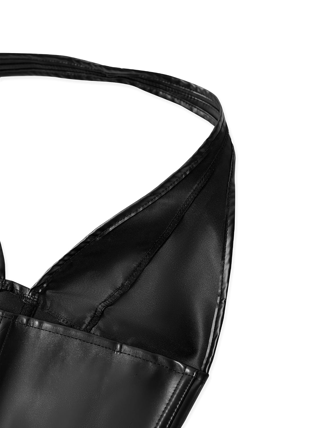 Benfoly Leather Halter Corset Top for Women — image 6