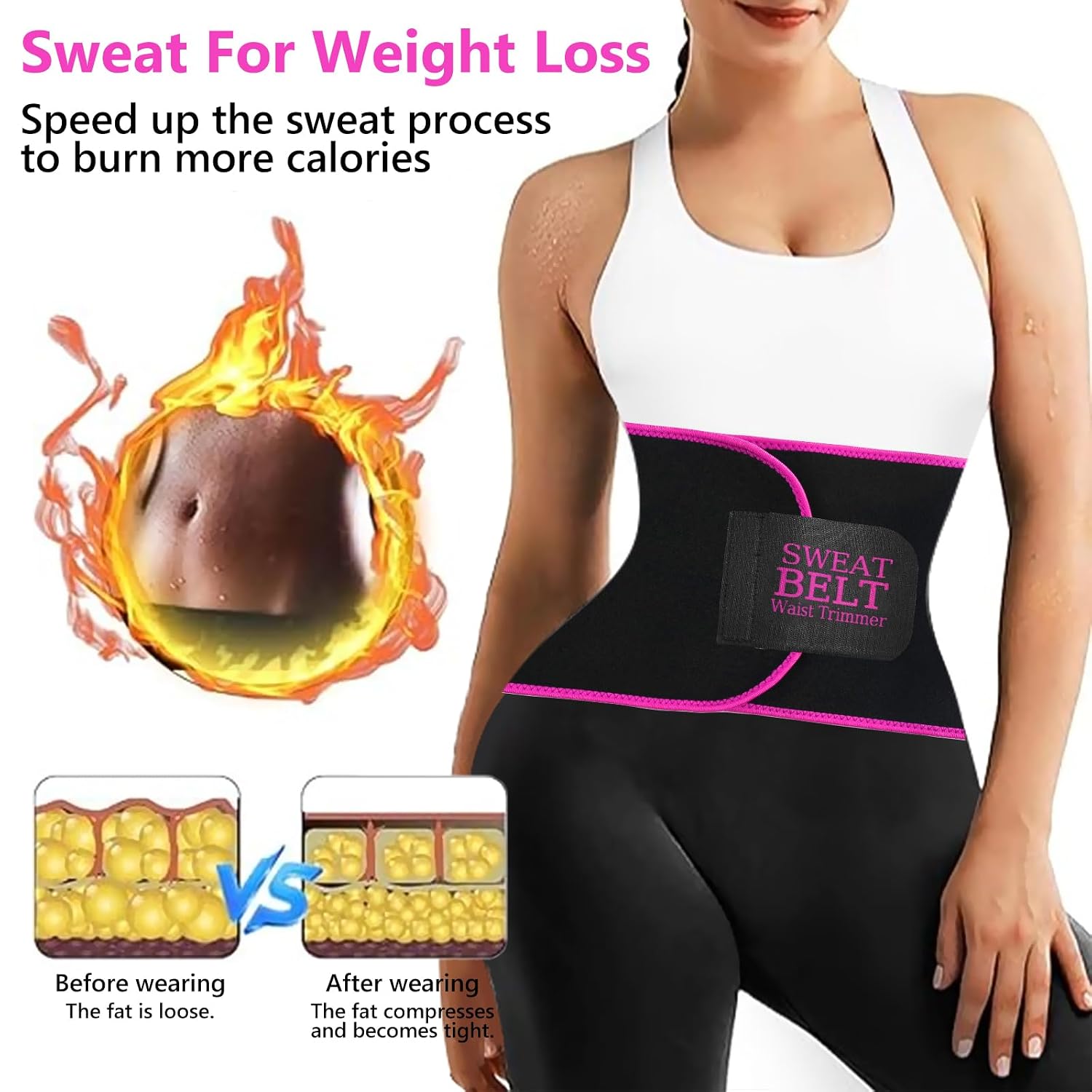 AMZBOSS Waist Trainer Sweat Band for Women — image 2