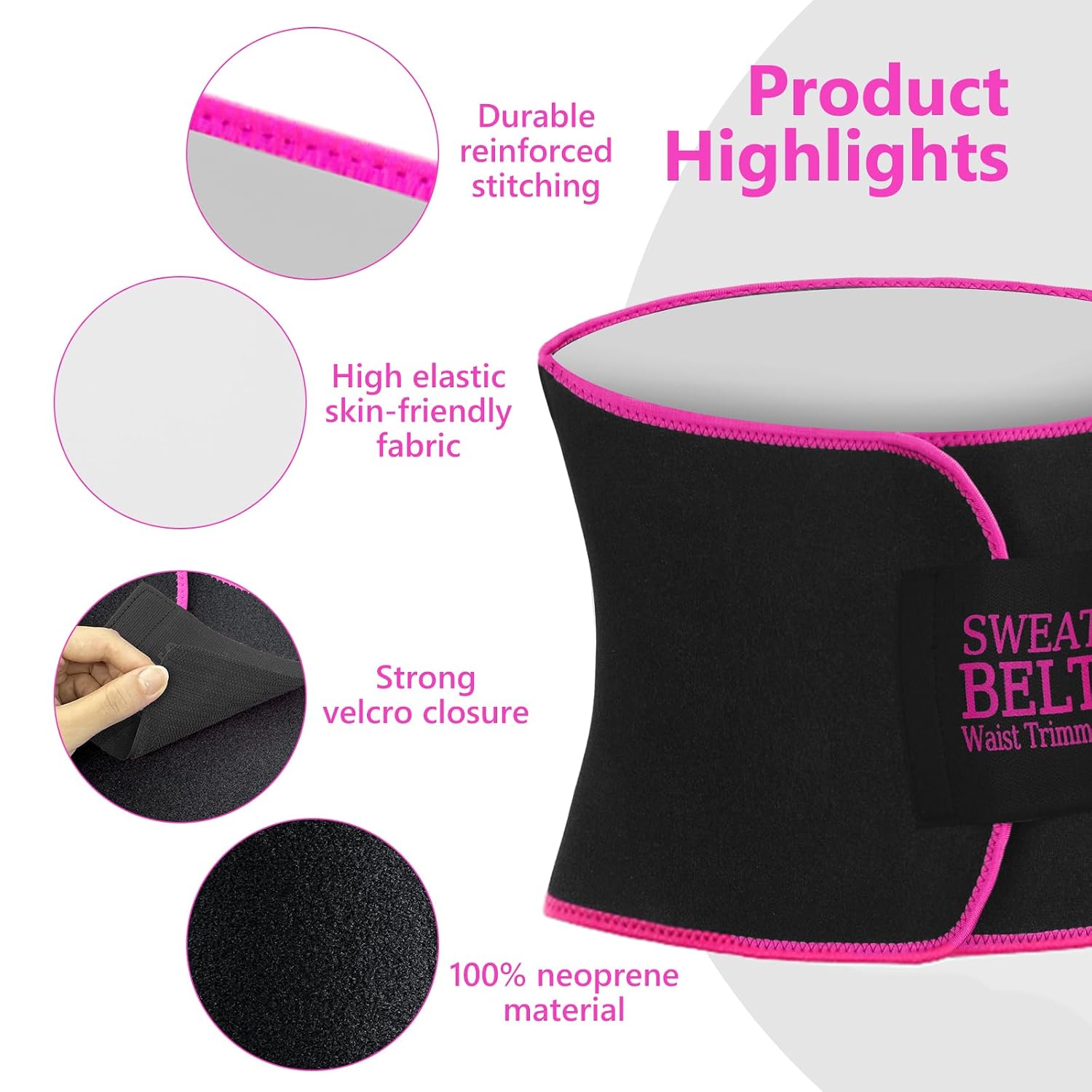 AMZBOSS Waist Trainer Sweat Band for Women — image 3
