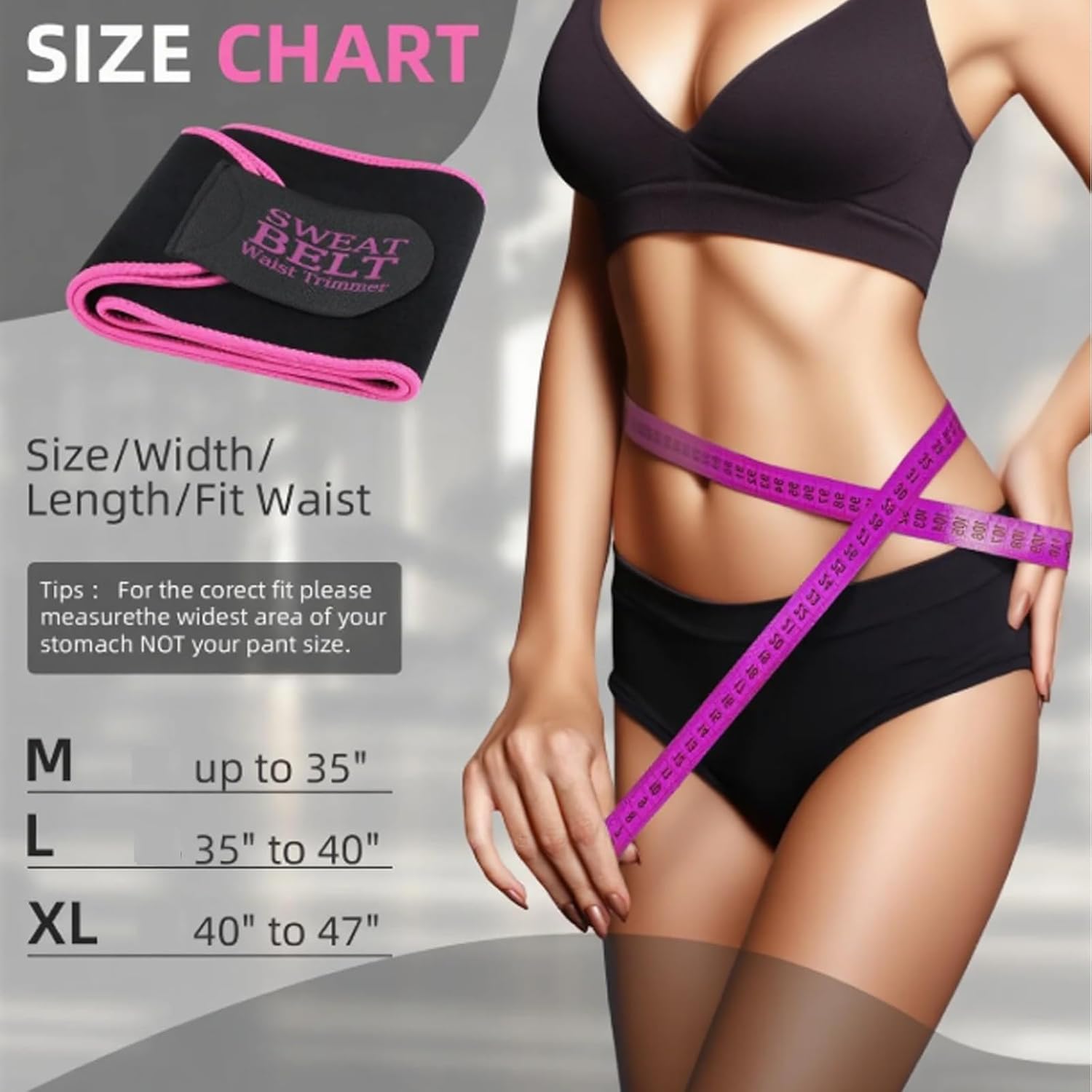 AMZBOSS Waist Trainer Sweat Band for Women — image 5