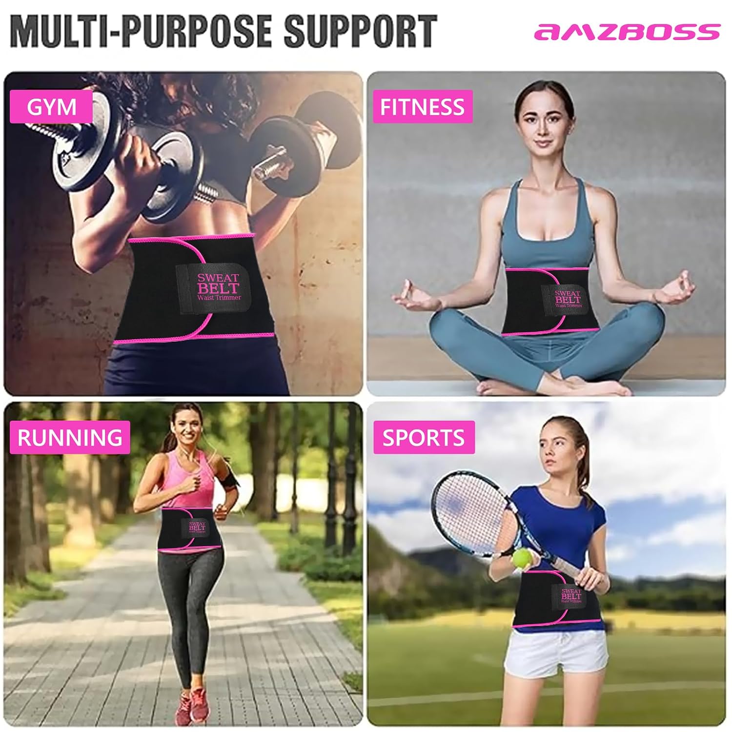 AMZBOSS Waist Trainer Sweat Band for Women — image 6