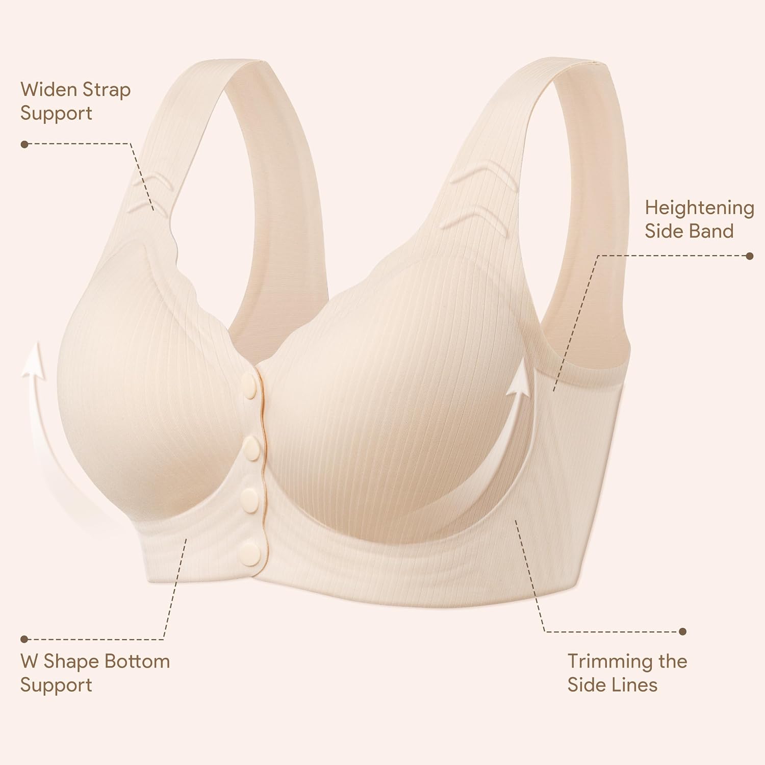 Angelhood Seamless Front Close Wireless Push Up Bralette — image 6
