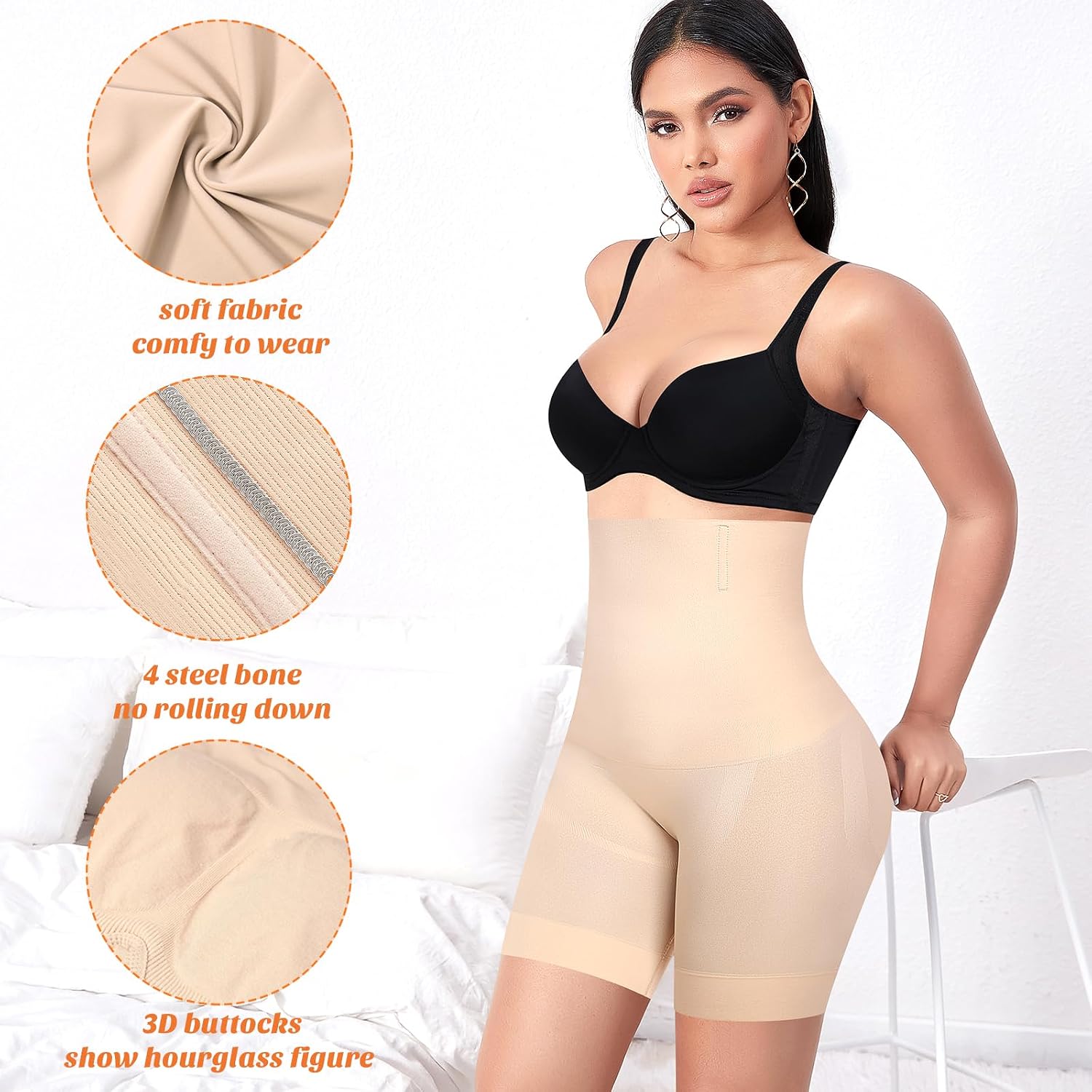 Werena High Waisted Tummy Control Shapewear Shorts — image 4