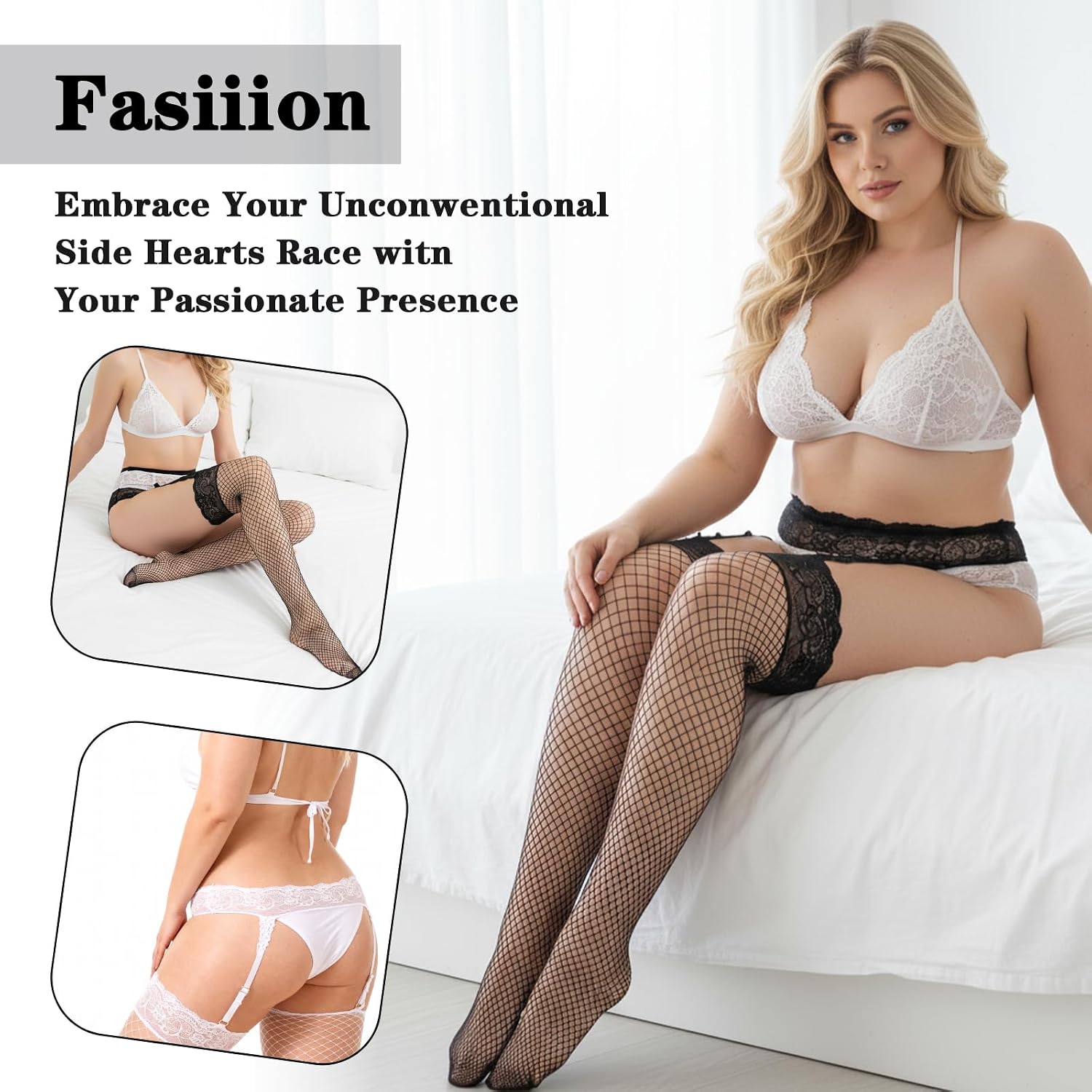 Quilax Fishnet Tights for Women — image 5