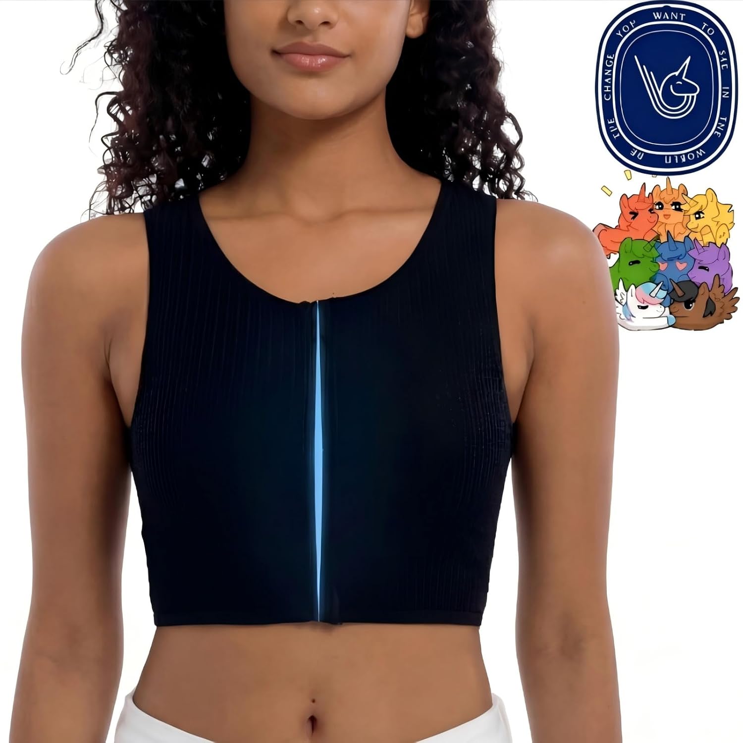 LGBT UNICORNS Zip Up Chest Binder for Trans — image 10