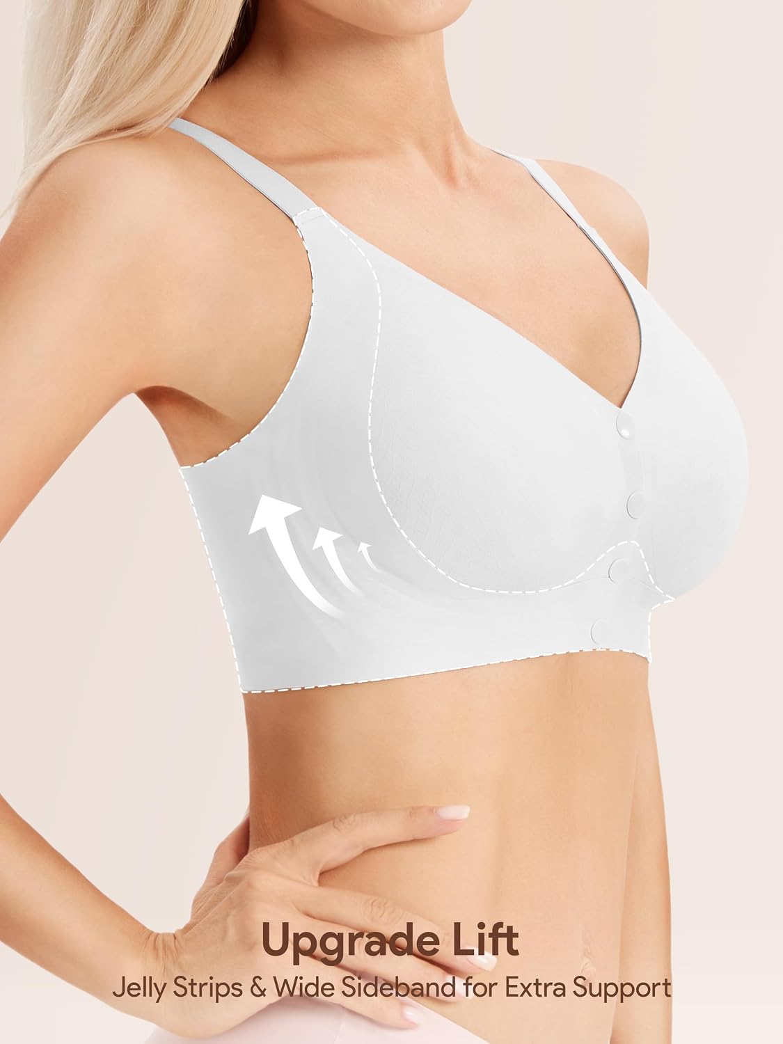 Angelhood Seamless Front Closure Wireless Bra — image 3
