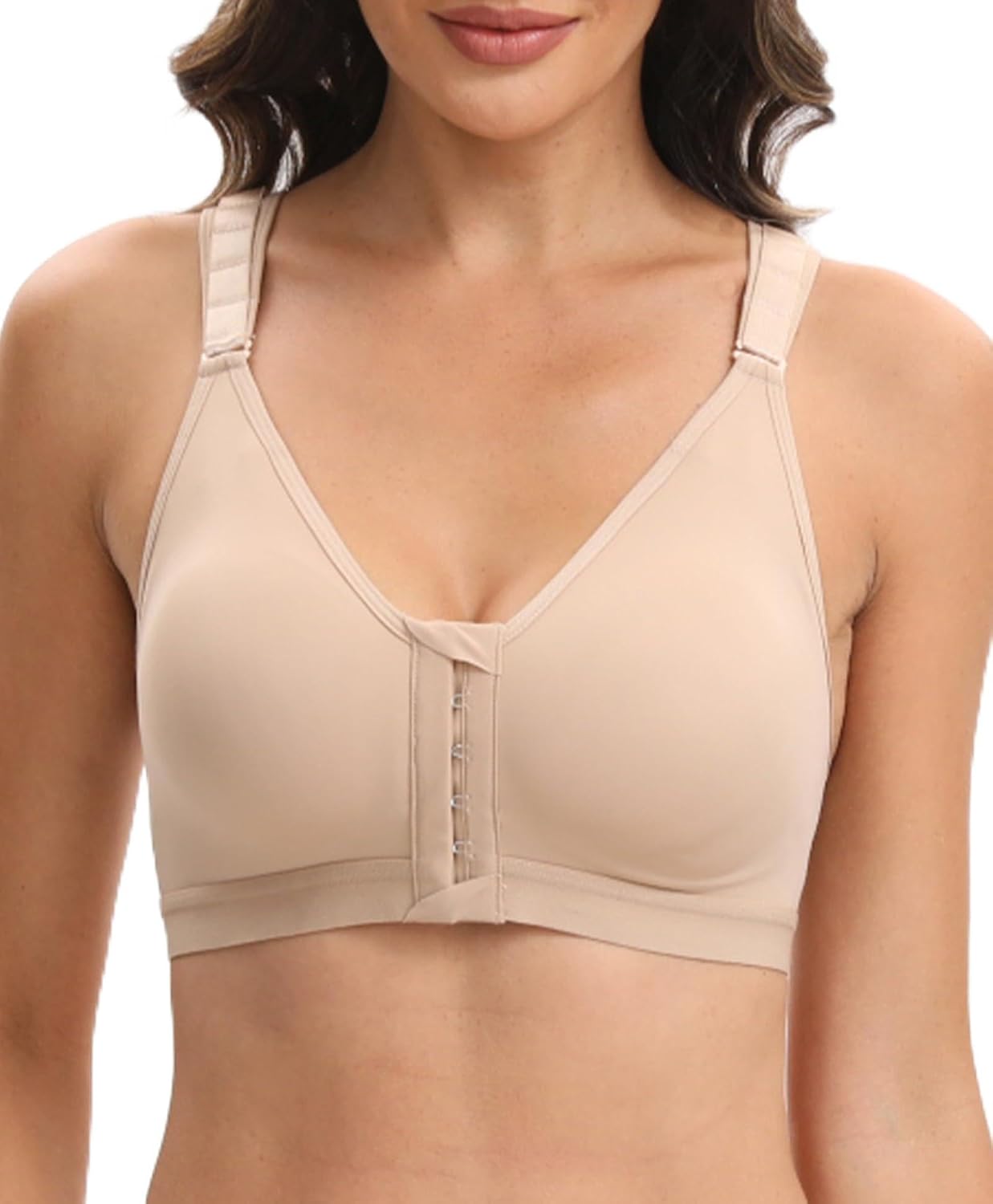 BBYDBY Front Closure Wireless Compression Bra