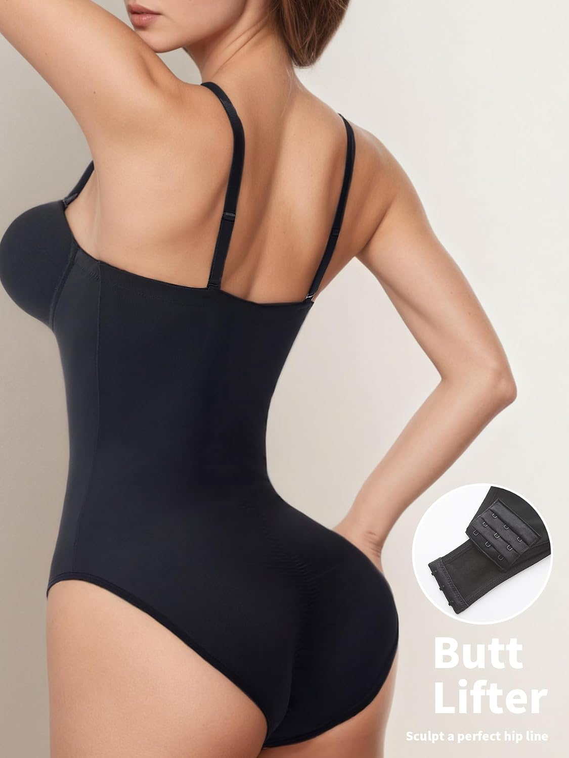 SKPNCV Women's Strapless Tummy Control Bodysuit — image 3
