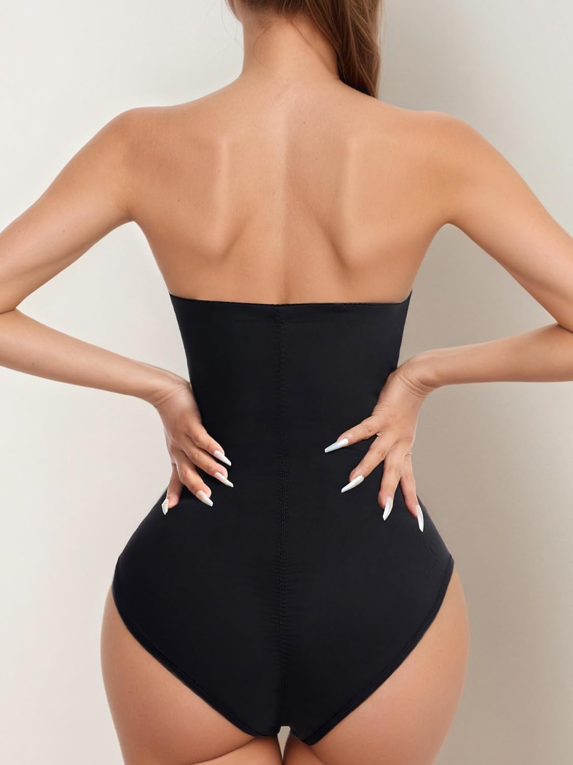 SKPNCV Women's Strapless Tummy Control Bodysuit — image 5