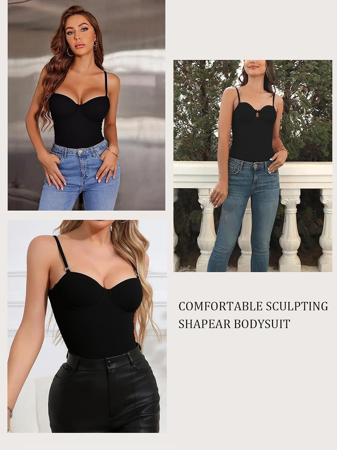 SKPNCV Women's Strapless Tummy Control Bodysuit — image 6