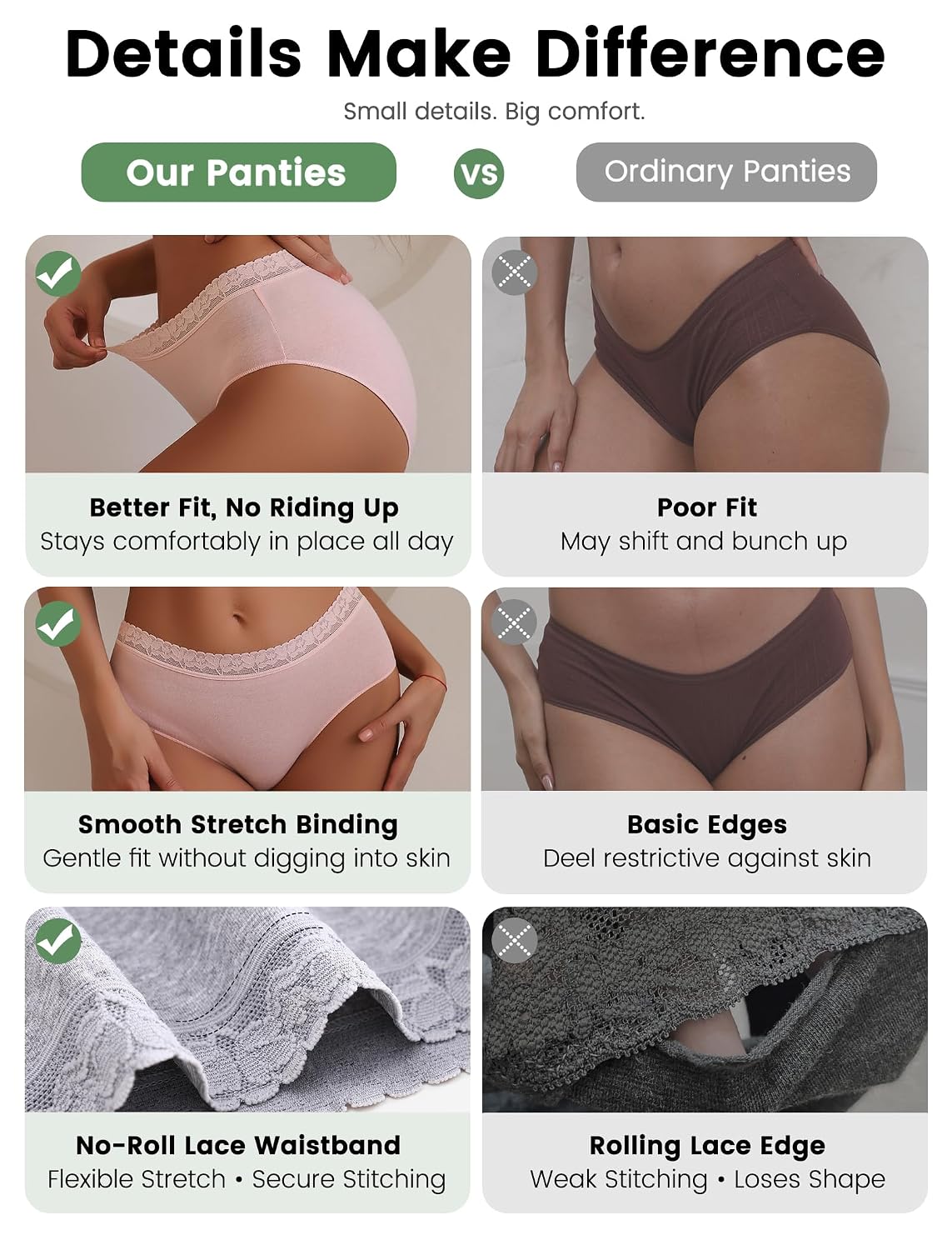 READY TO LOVE Cotton Bikini Panties 6-Pack — image 4