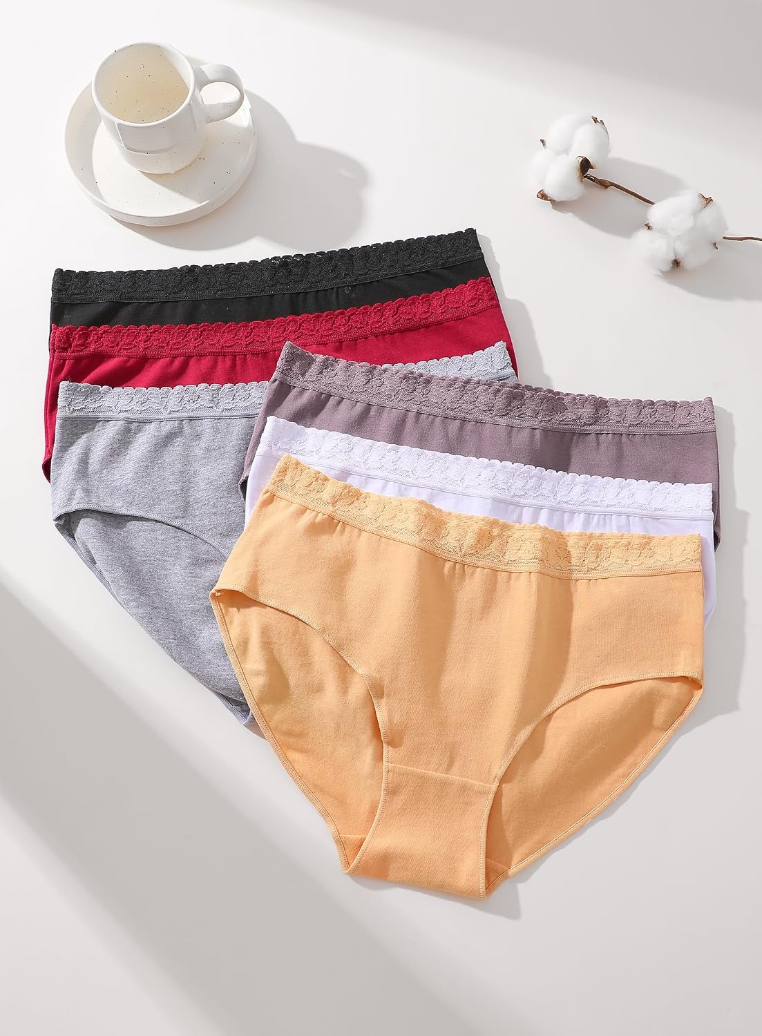 READY TO LOVE Cotton Bikini Panties 6-Pack — image 8