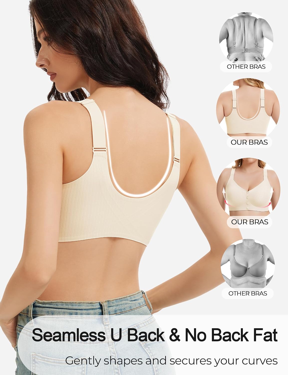 Gailife Front Closure Wireless Mastectomy Bra — image 3