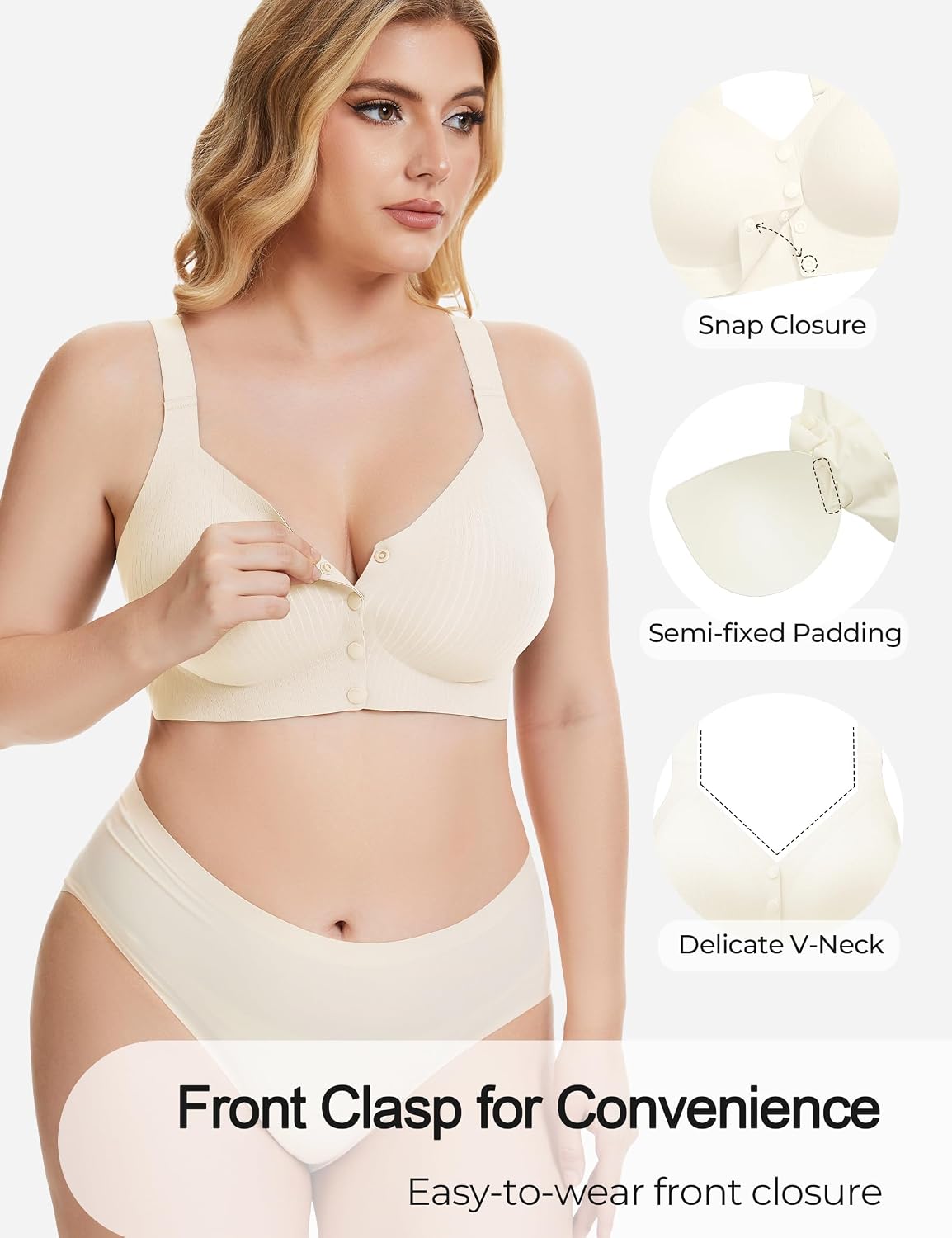 Gailife Front Closure Wireless Mastectomy Bra — image 4